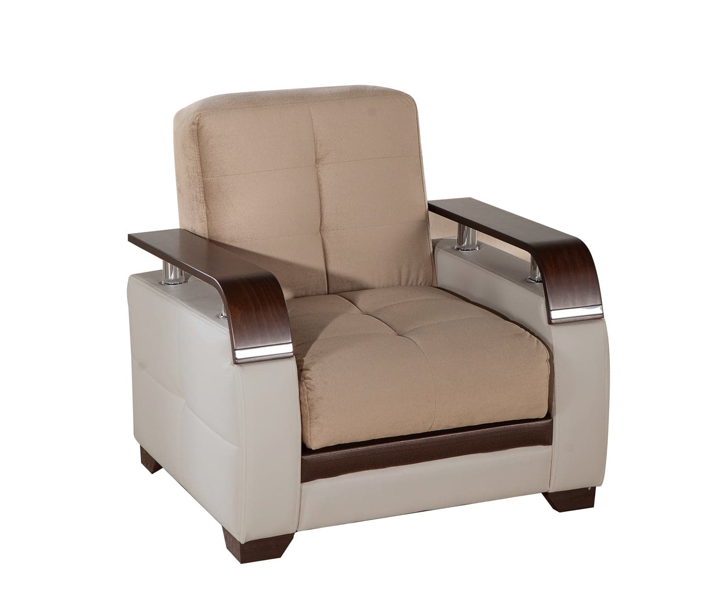 Natural contemporary sectional featuring a sleek and modern design