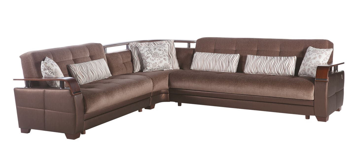 Natural luxury sectional sofa designed with modern elegance and comfort
