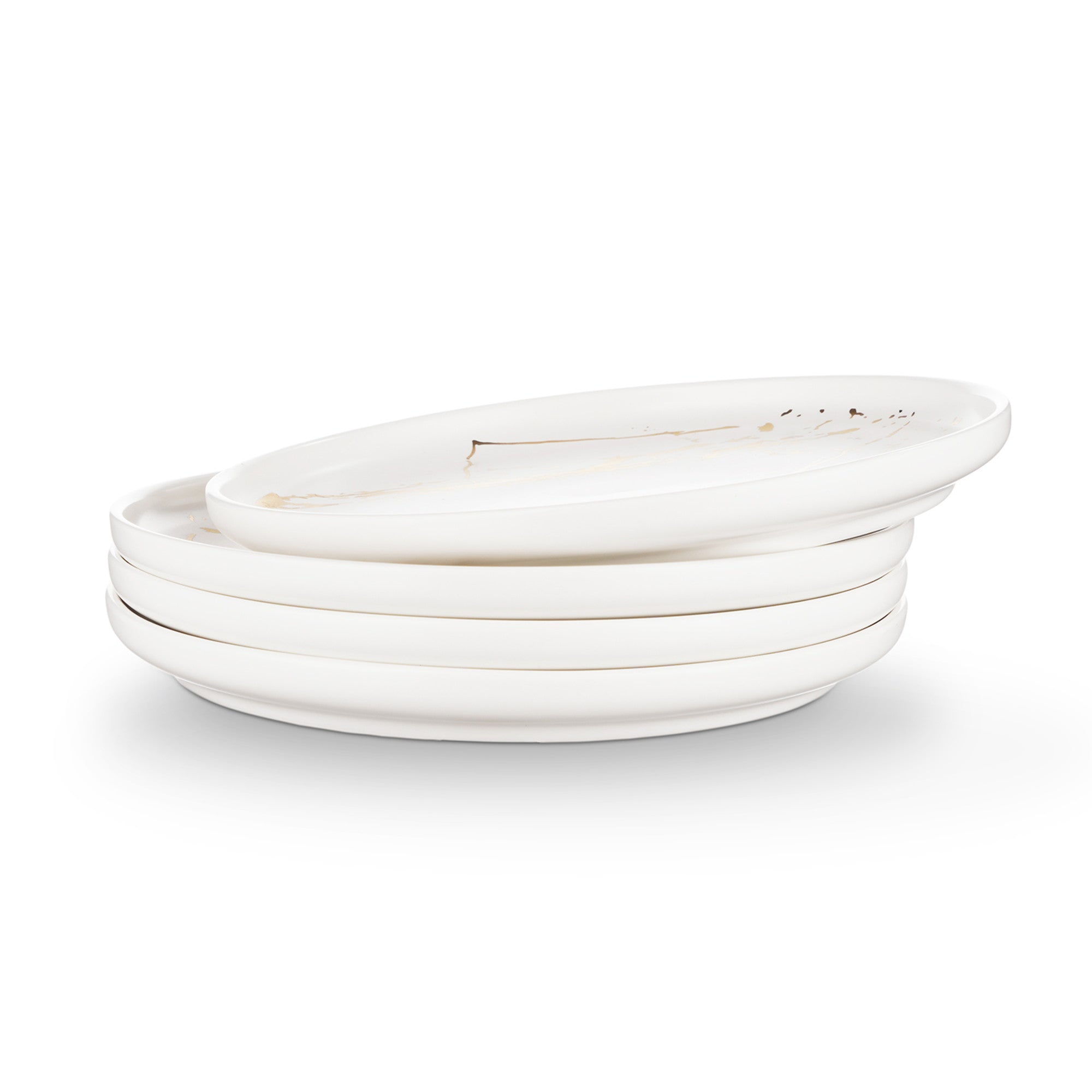 Zora Porcelain Dinner Plate - White