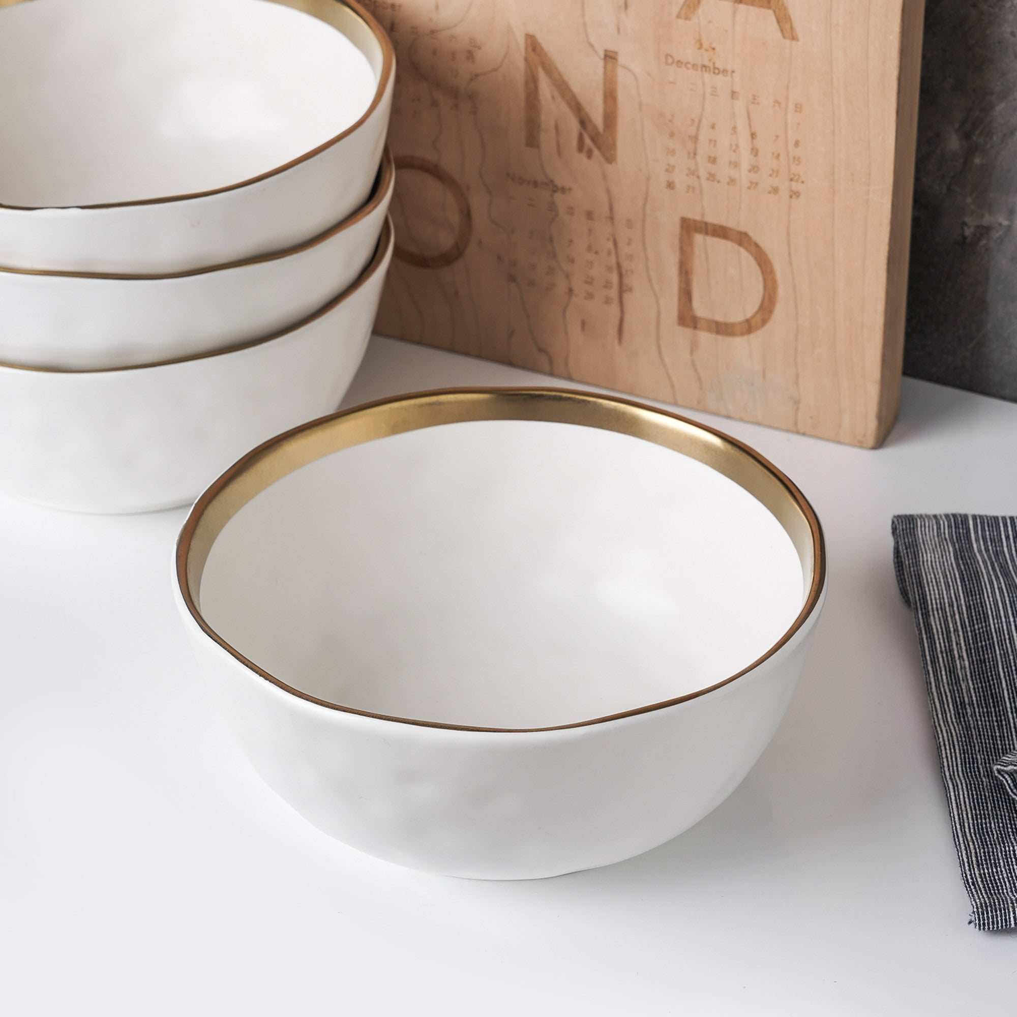 Florian Porcelain Bowl - White