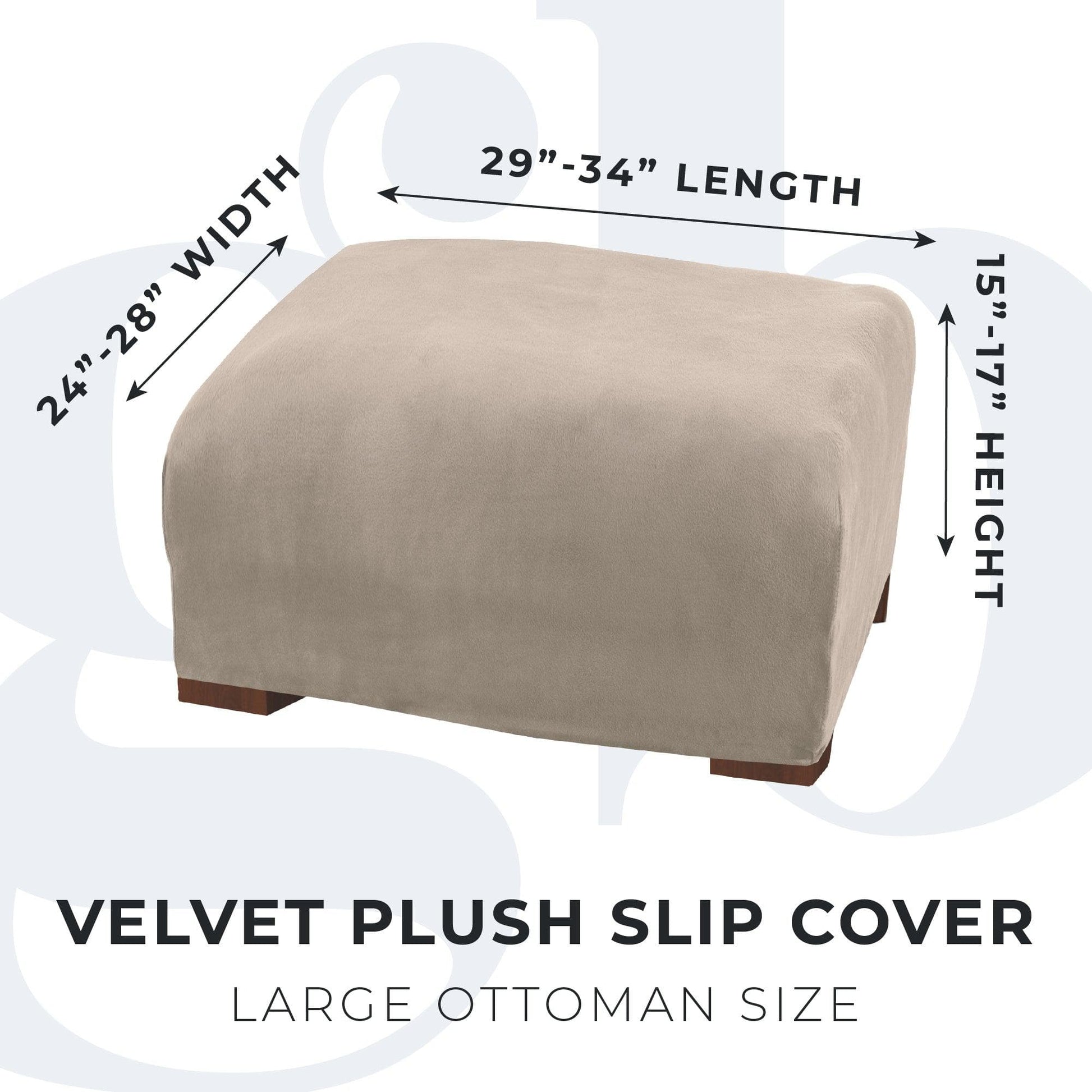 Velvet Stretch Slipcover - Gale Collection - Best Buy Furniture