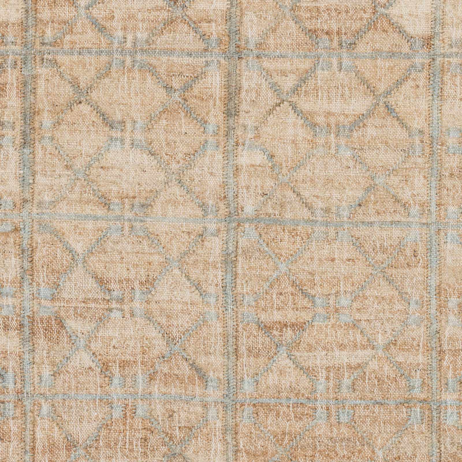 Rice Dusty Sage Fringed Jute Carpet