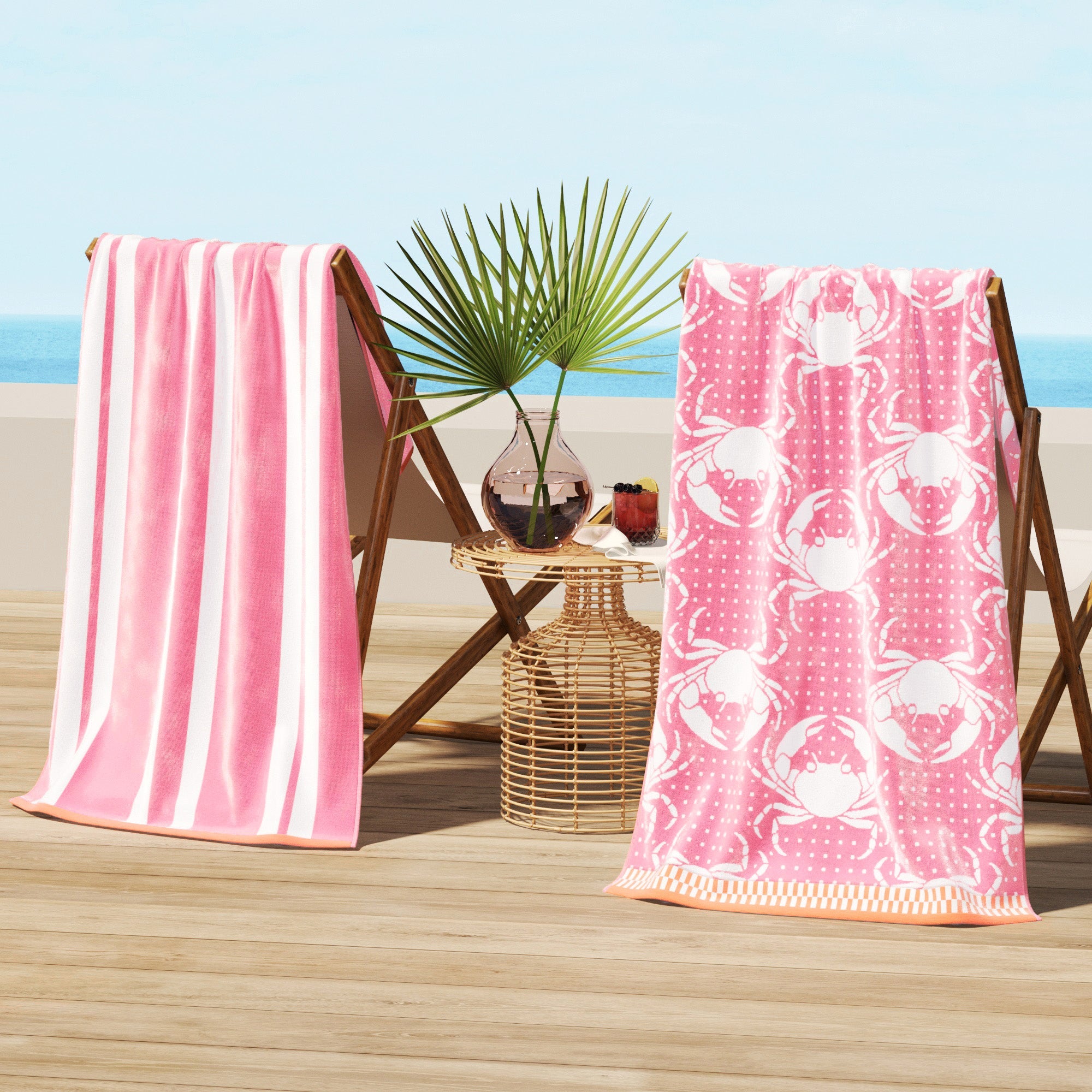 Cotton Velour Beach Towel - Maui Collection - Best Buy Furniture