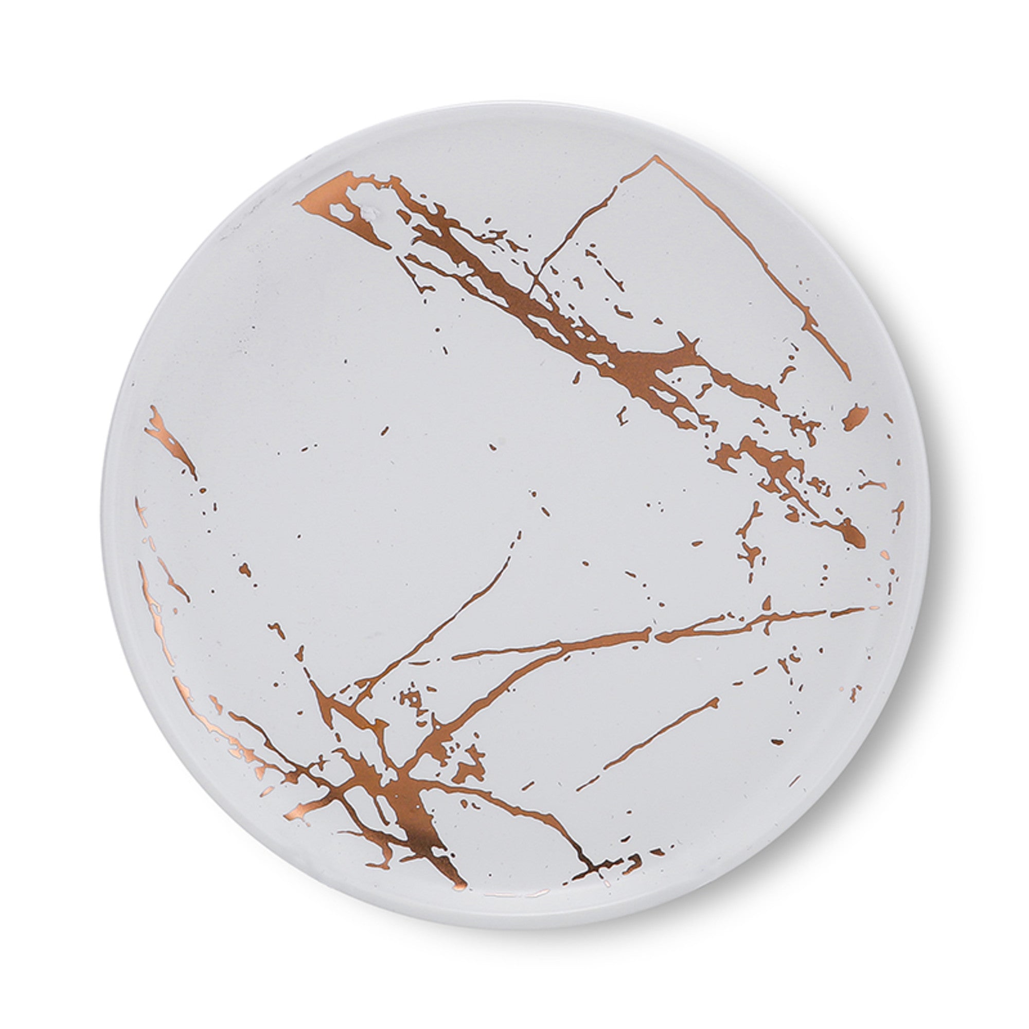 Zora Porcelain Salad Plate - White
