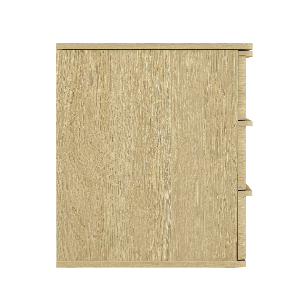 Molly Modern Nightstand with 3 Drawers in Natural Oak