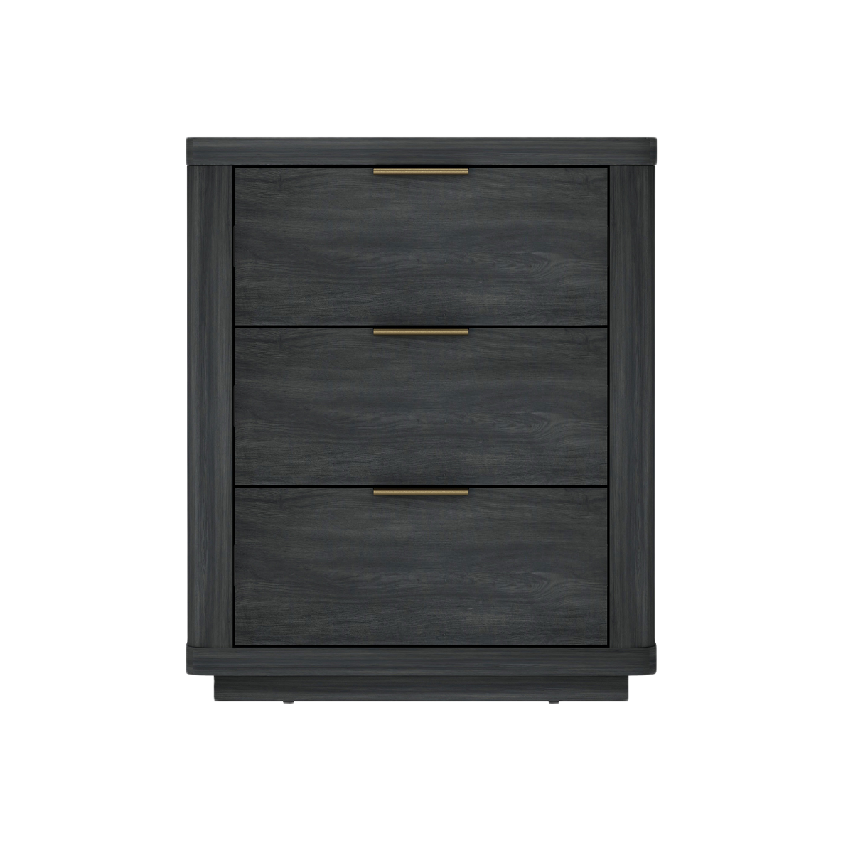 Evelyn Modern Nightstand with 3 Full Extension Drawers