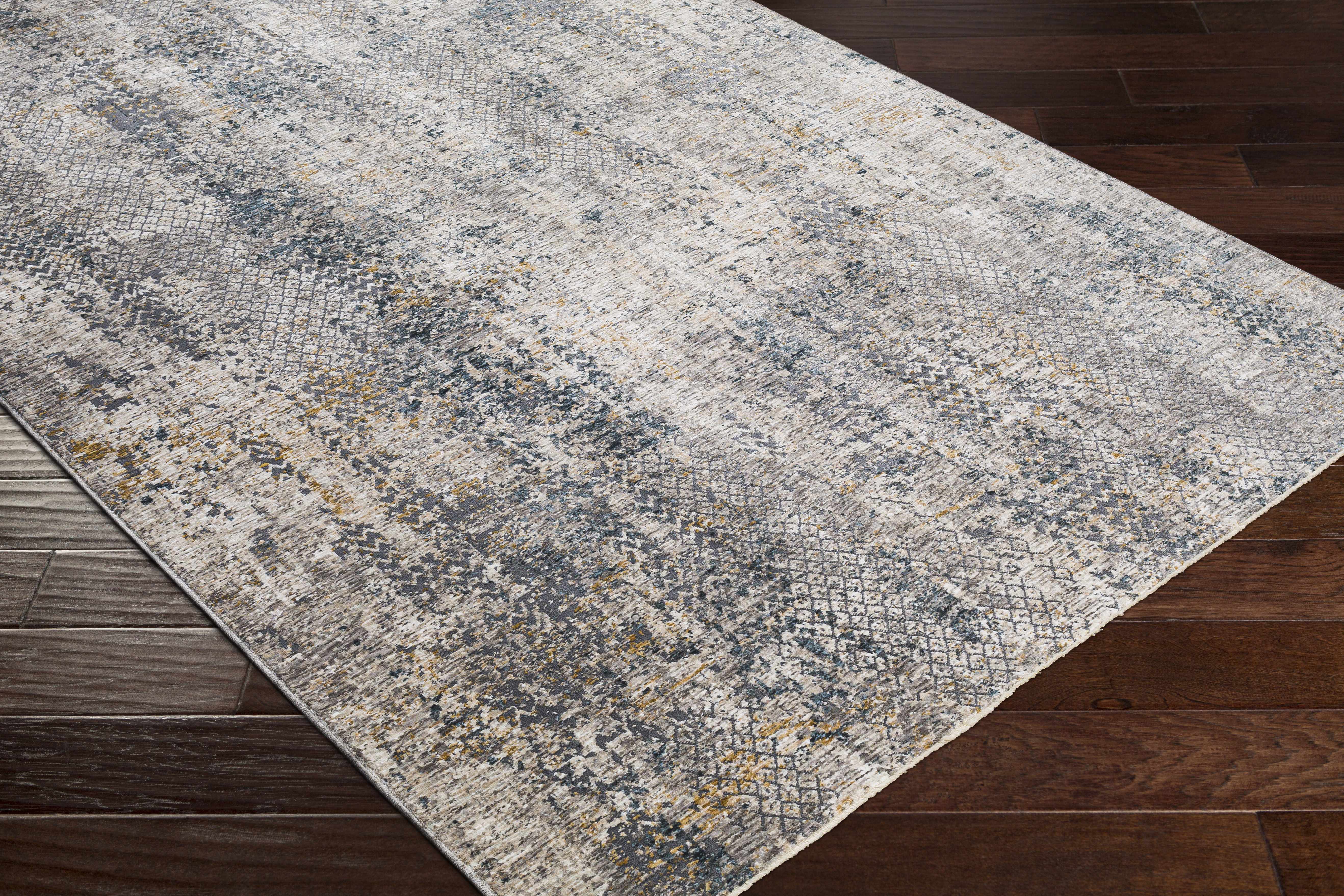 Odell Abstract Luxe Fringe Rug