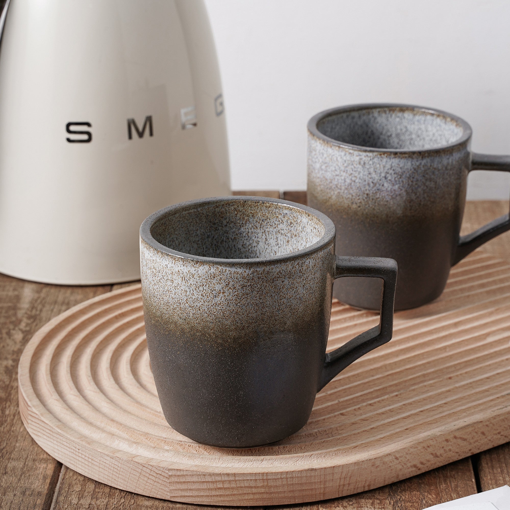 Vince Stoneware Mug - Gray-Green-Blue