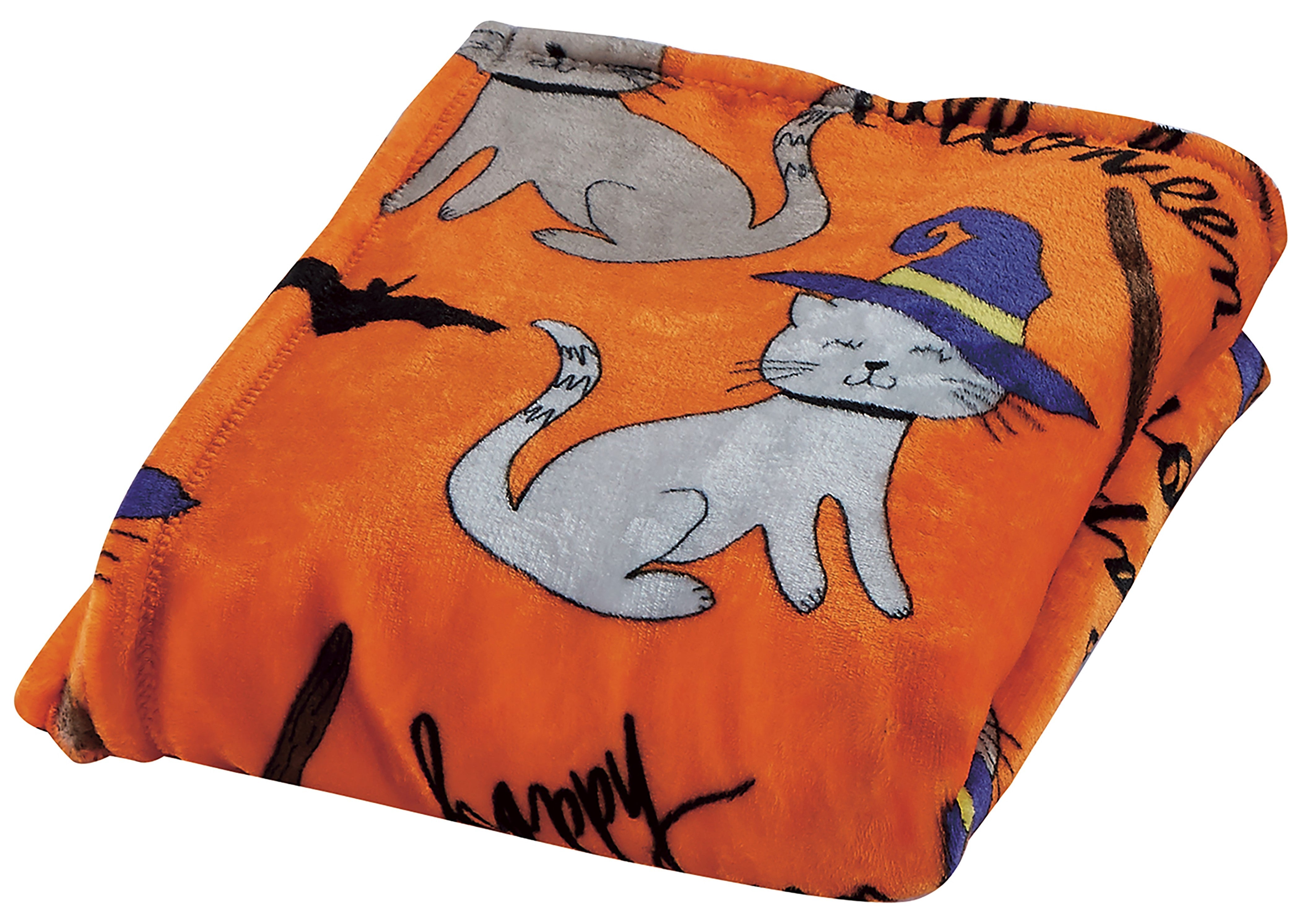 Happy Halloween Microplush Throw Blanket (50 X 60 Inch) - Pumpkins - Best Buy Furniture