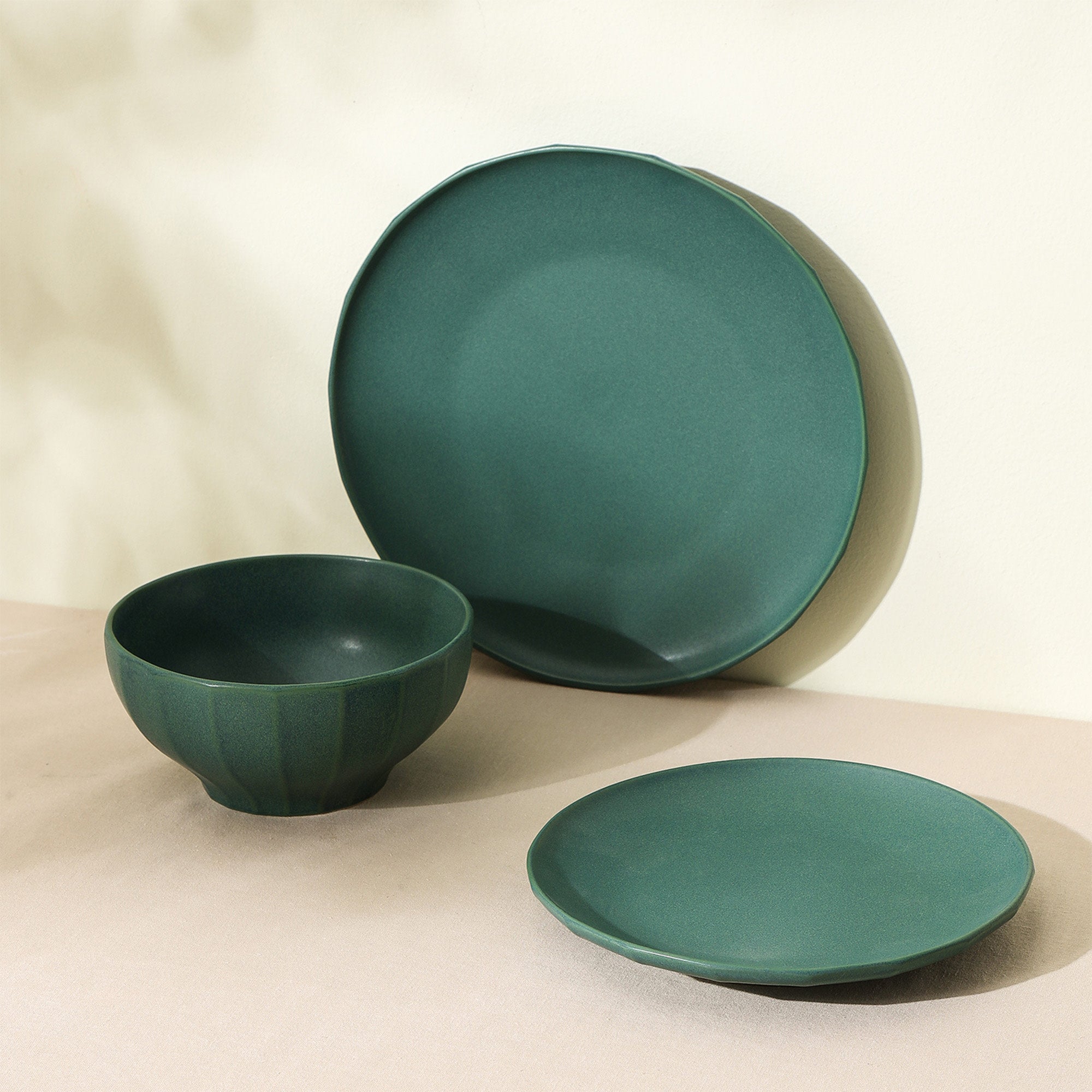Rio Stoneware Dinnerware Set - Green