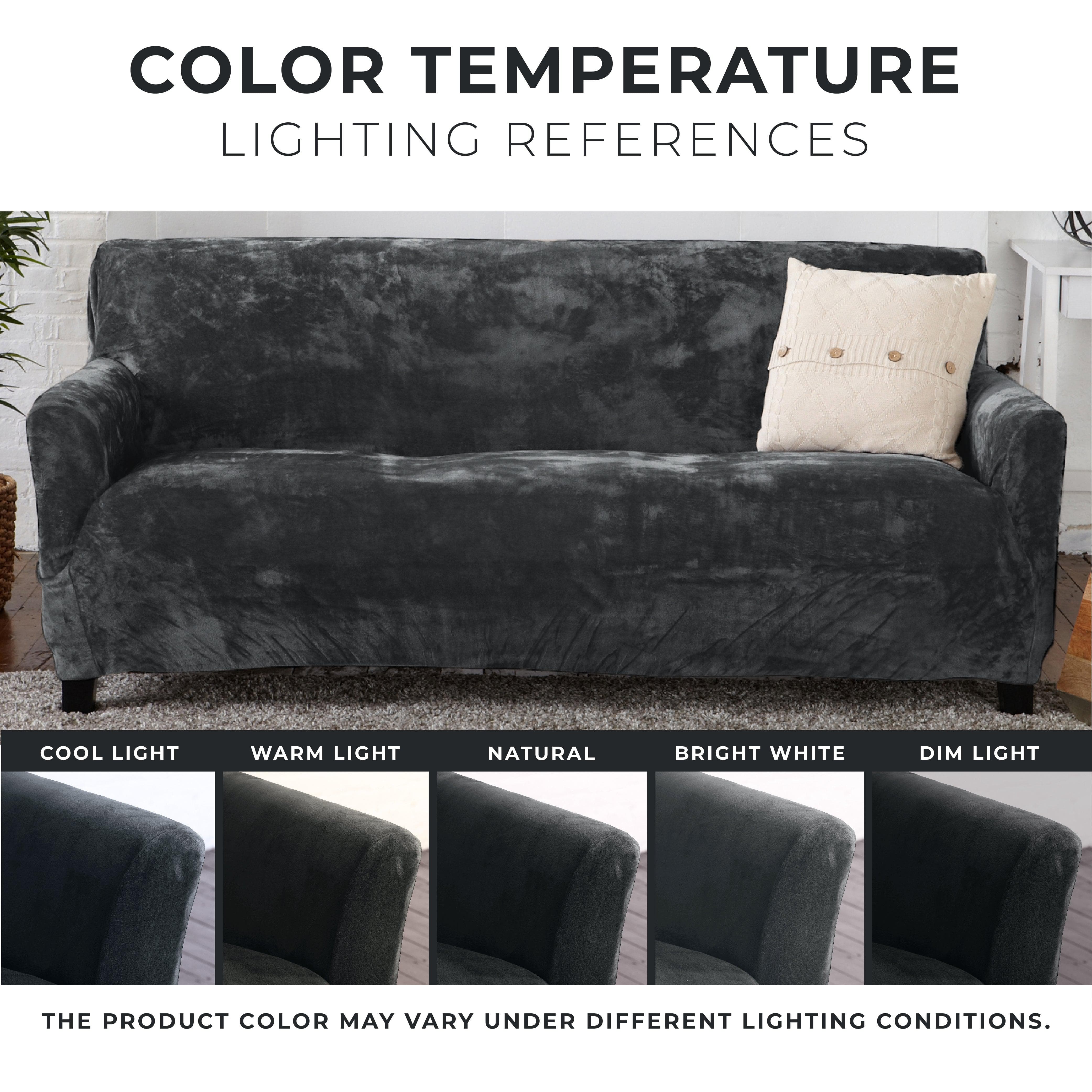 Velvet Stretch Slipcover - Gale Collection - Best Buy Furniture