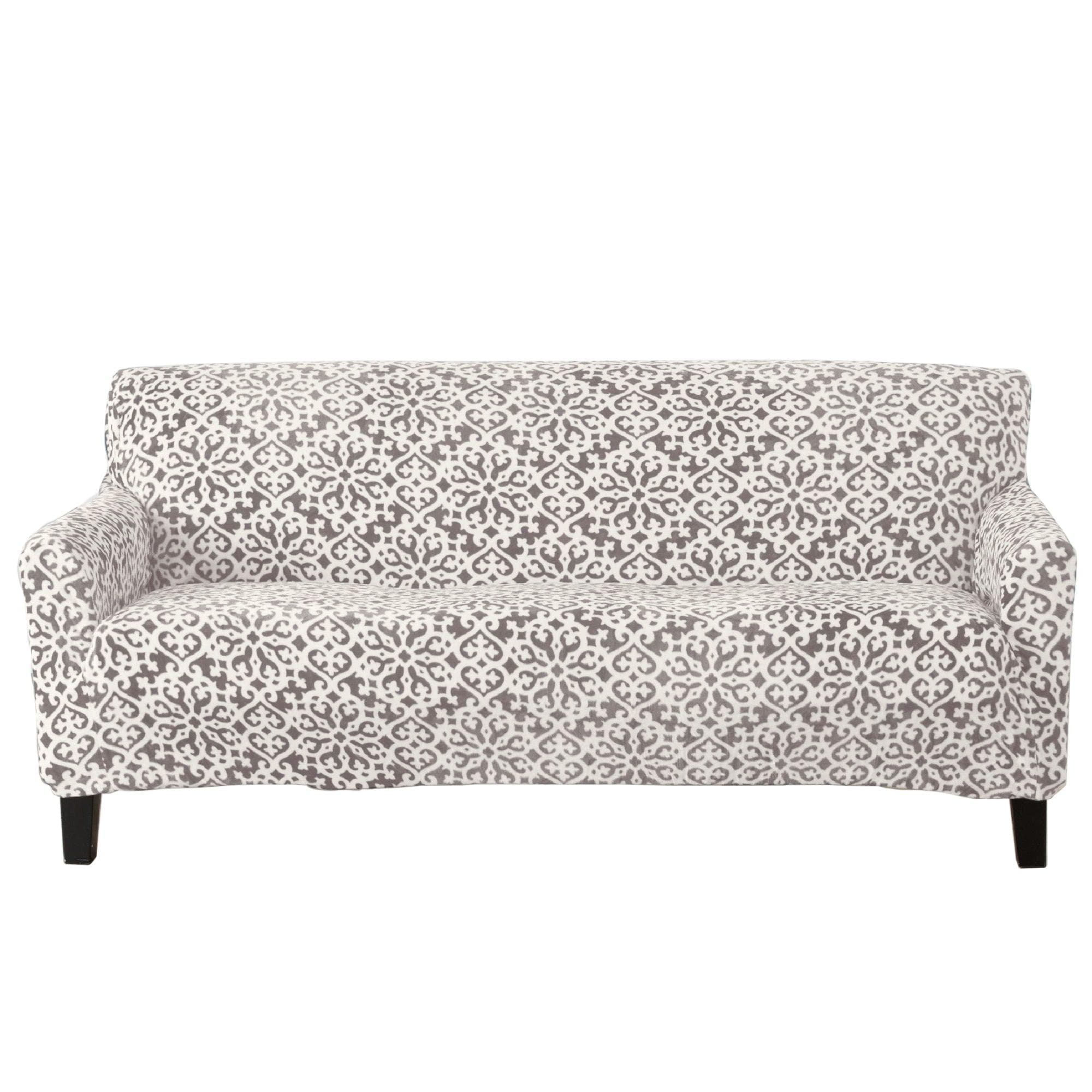 Velvet Stretch Slipcover - Gale Collection - Best Buy Furniture