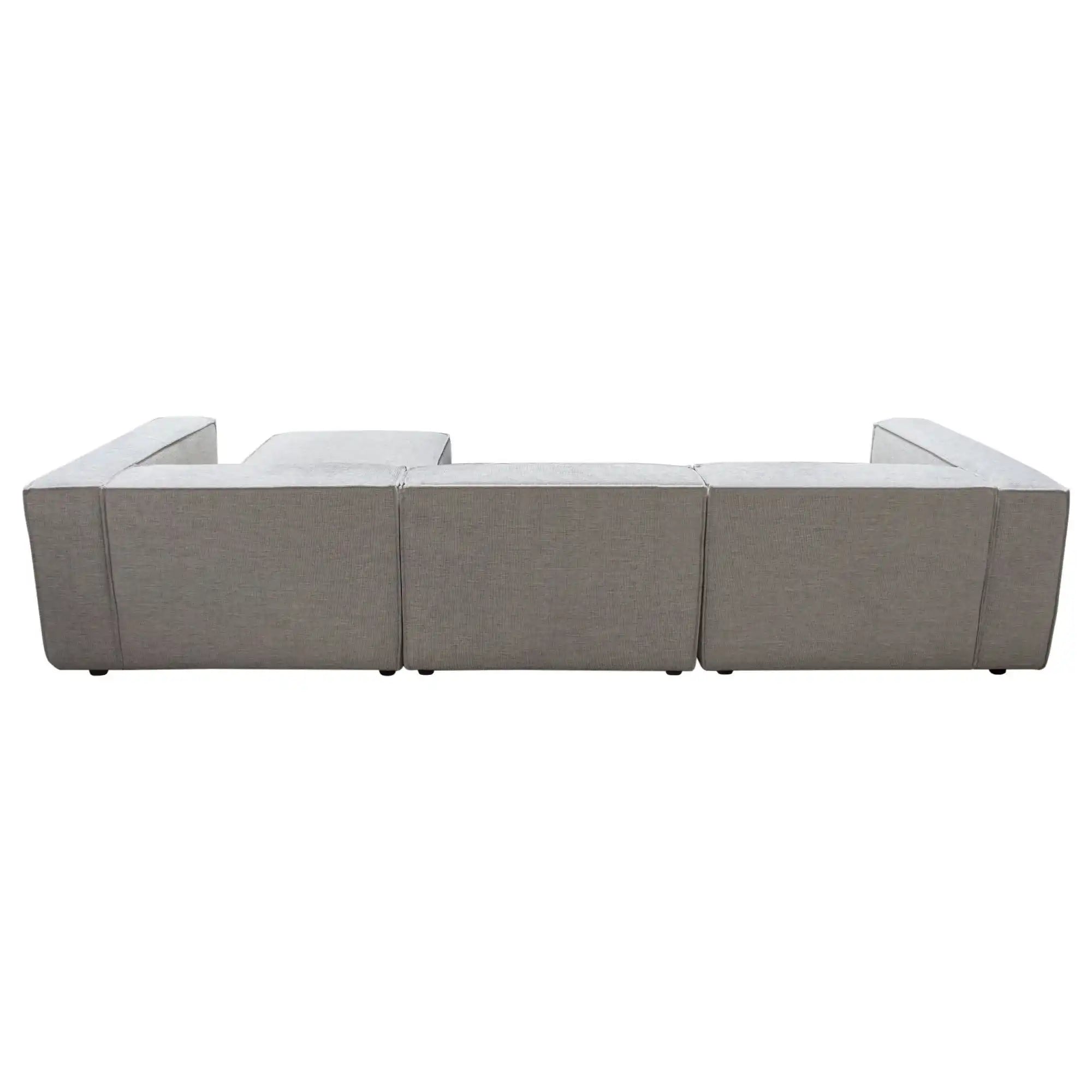 Vice Reversible 4 Piece Sectional – Barley Fabric