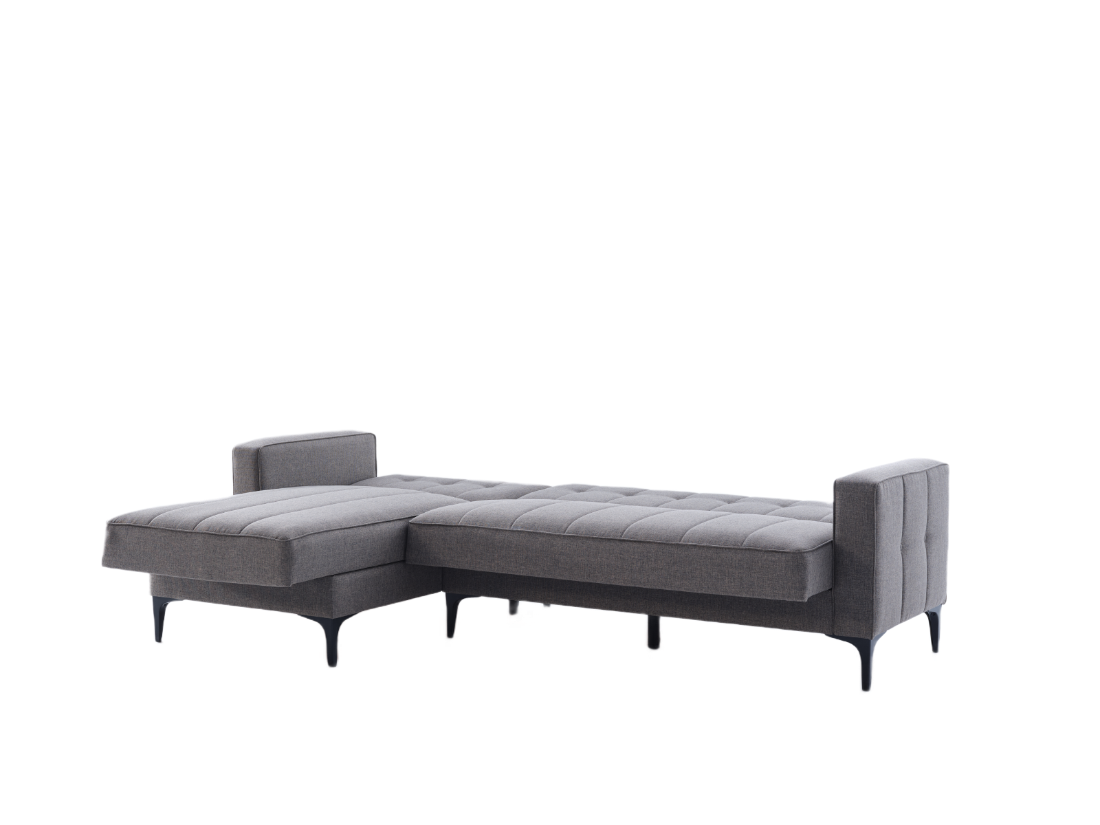 Chic Parker Sectional Sofa with Corvet Navy upholstery and stylish nailhead trim. Combines modern design with ample seating for a standout living room piece.