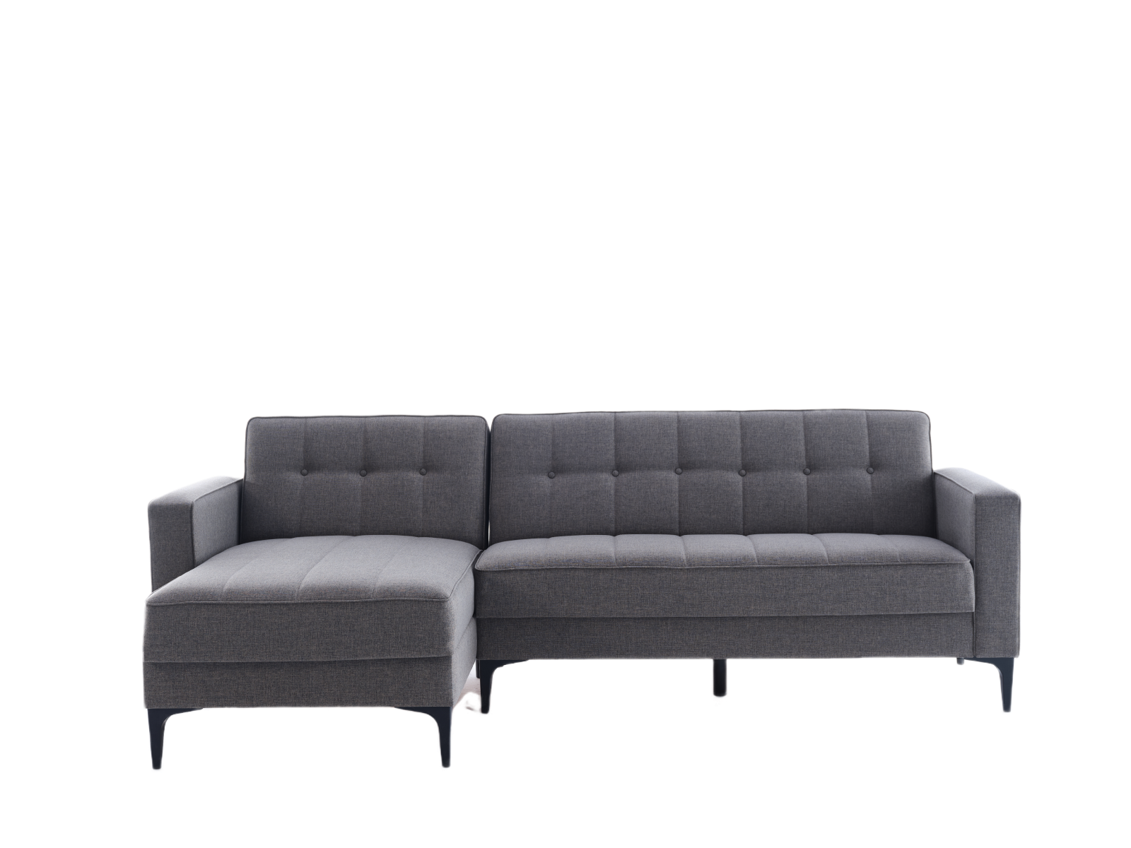 Luxury Parker Sectional Sofa featuring Corvet Navy fabric and nailhead trim. Provides ample seating and comfort for both entertaining and relaxing.