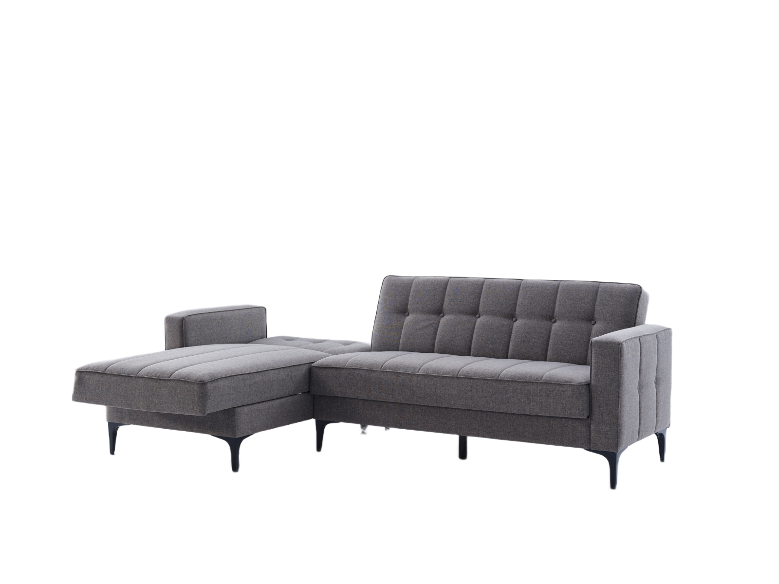 Spacious Parker Sectional Sofa in Corvet Navy with comfortable seating and elegant nailhead trim. Ideal for large gatherings or intimate family evenings.