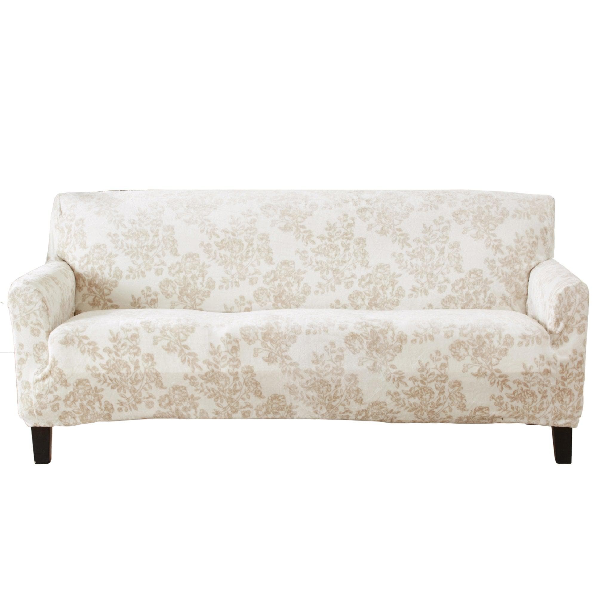 Velvet Stretch Slipcover - Gale Collection - Best Buy Furniture