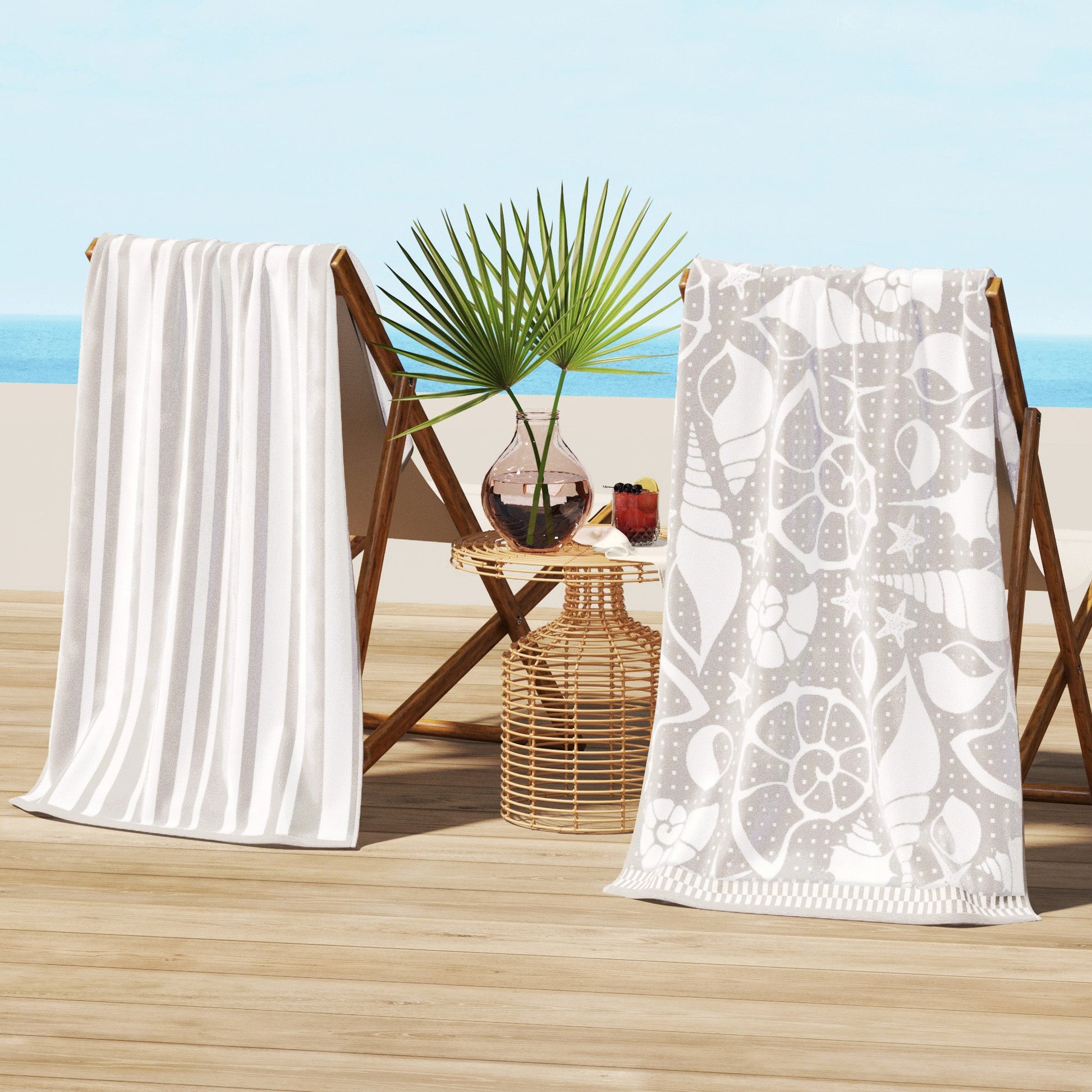 Cotton Velour Beach Towel - Maui Collection - Best Buy Furniture