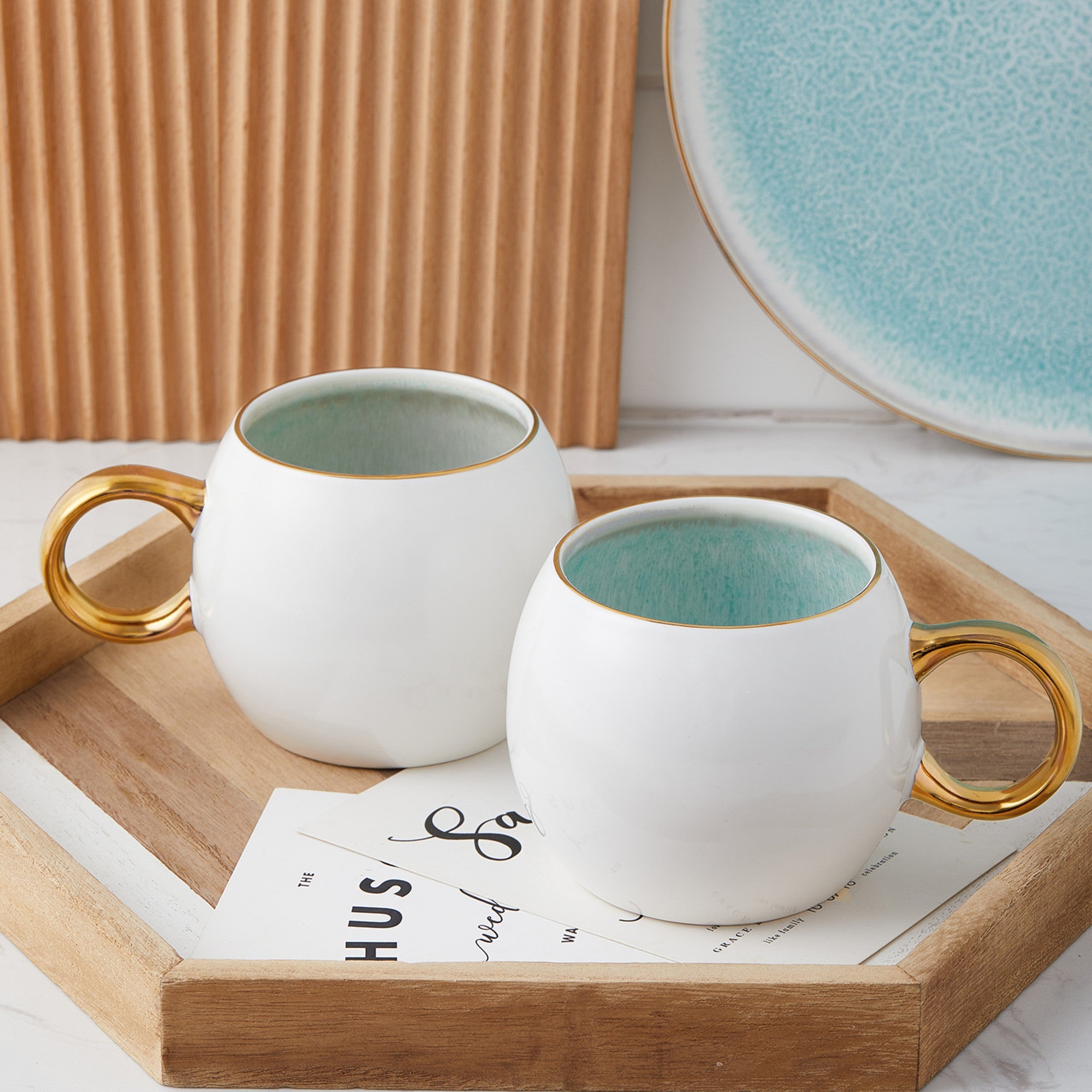 Josephine Porcelain Mug - Mint
