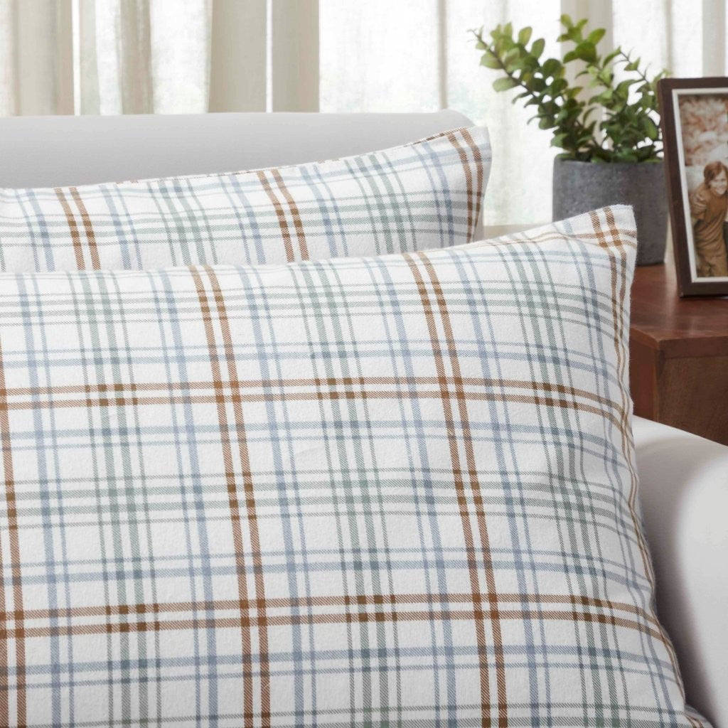 Plaid Flannel Cotton Classic Modern Farmhouse Pillowcases, Set of 2 - Pillowcases by Superior Brand