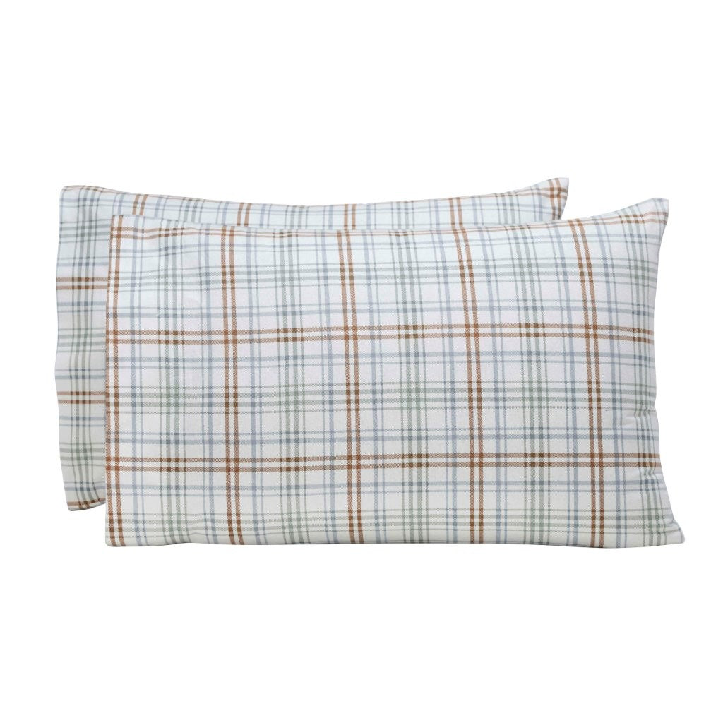 Plaid Flannel Cotton Classic Modern Farmhouse Pillowcases, Set of 2 - Pillowcases by Superior Brand