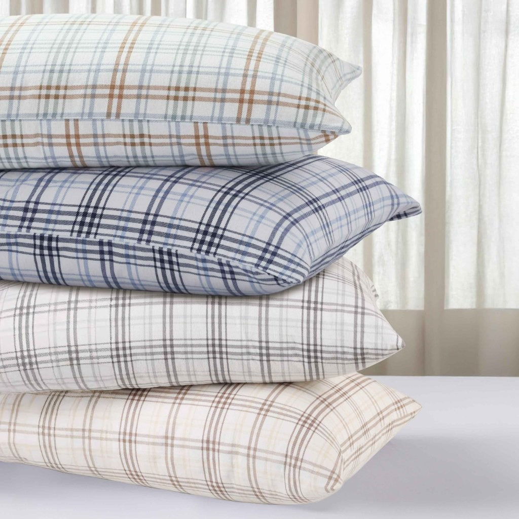 Plaid Flannel Cotton Classic Modern Farmhouse Pillowcases, Set of 2 - Pillowcases by Superior Brand