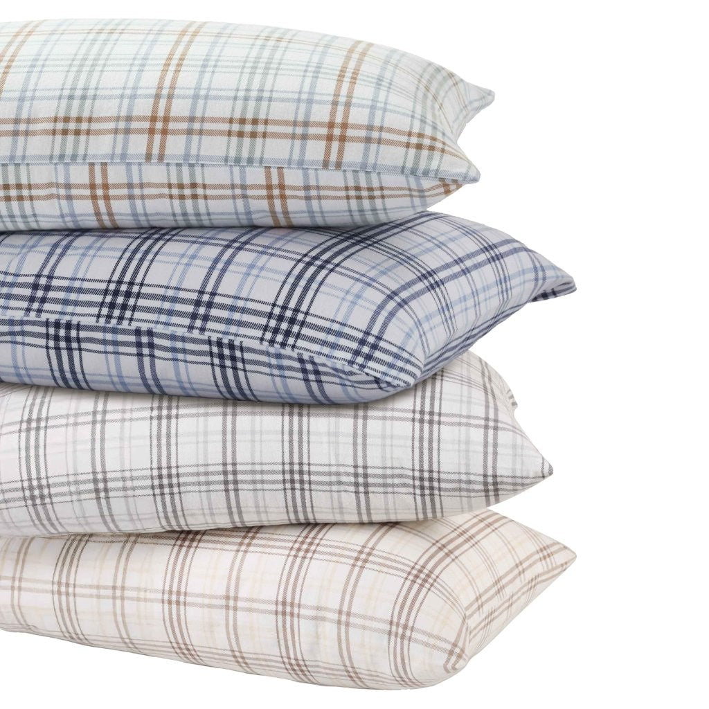 Plaid Flannel Cotton Classic Modern Farmhouse Pillowcases, Set of 2 - Pillowcases by Superior Brand