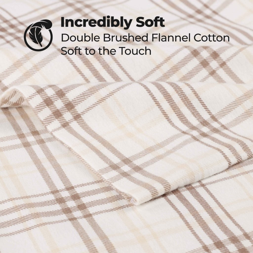 Plaid Flannel Cotton Classic Modern Farmhouse Pillowcases, Set of 2 - Pillowcases by Superior Brand