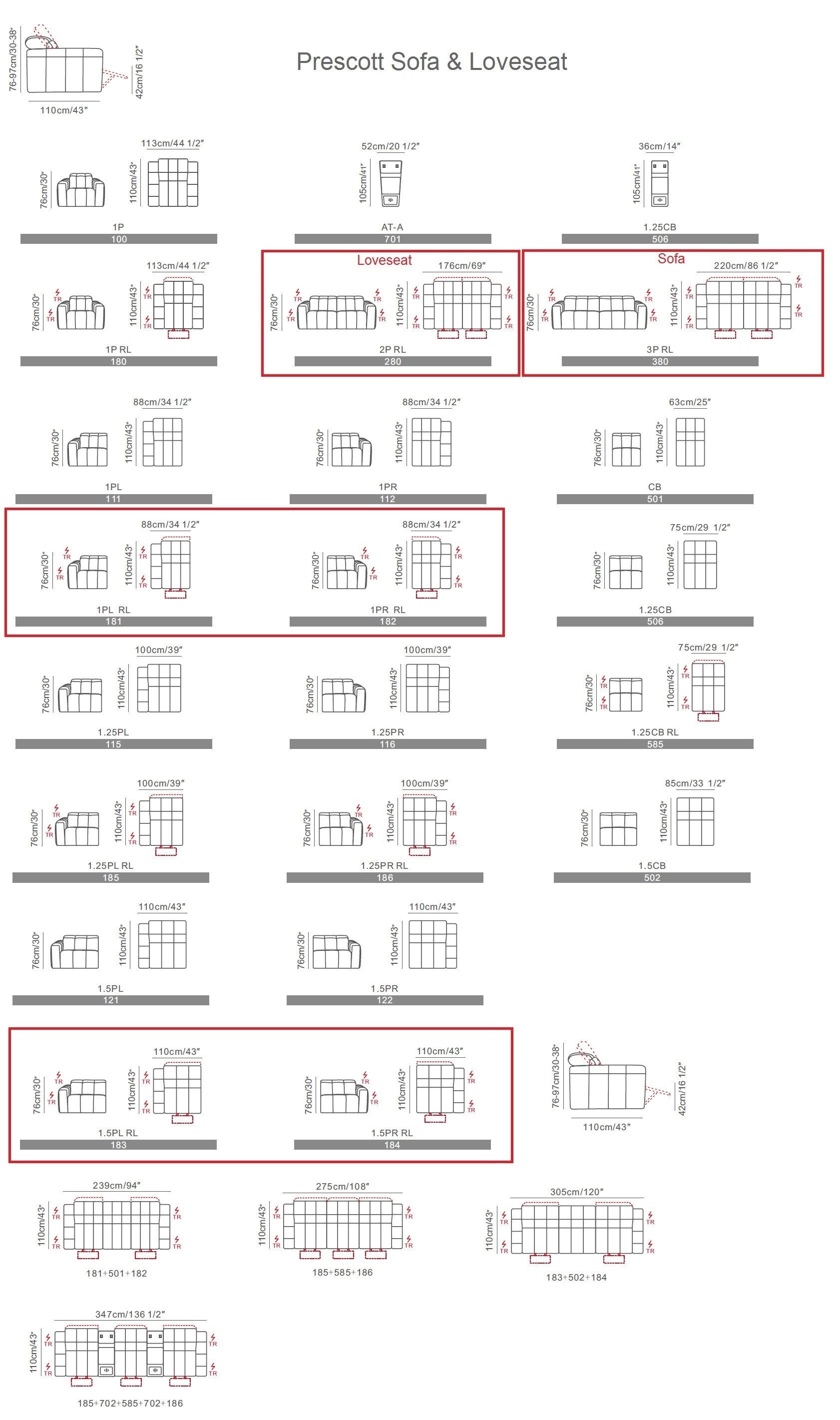 Prescott Leather Love seat J&M