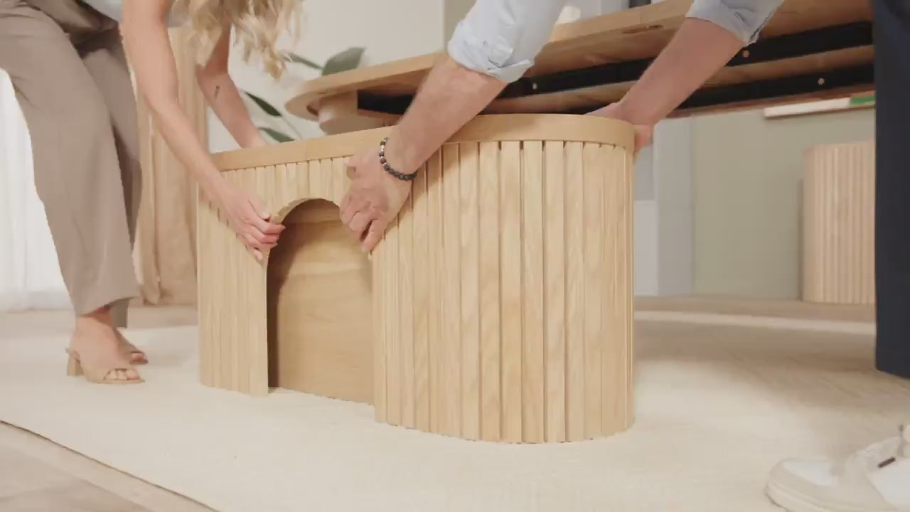 Load video: Transformer Round Bench