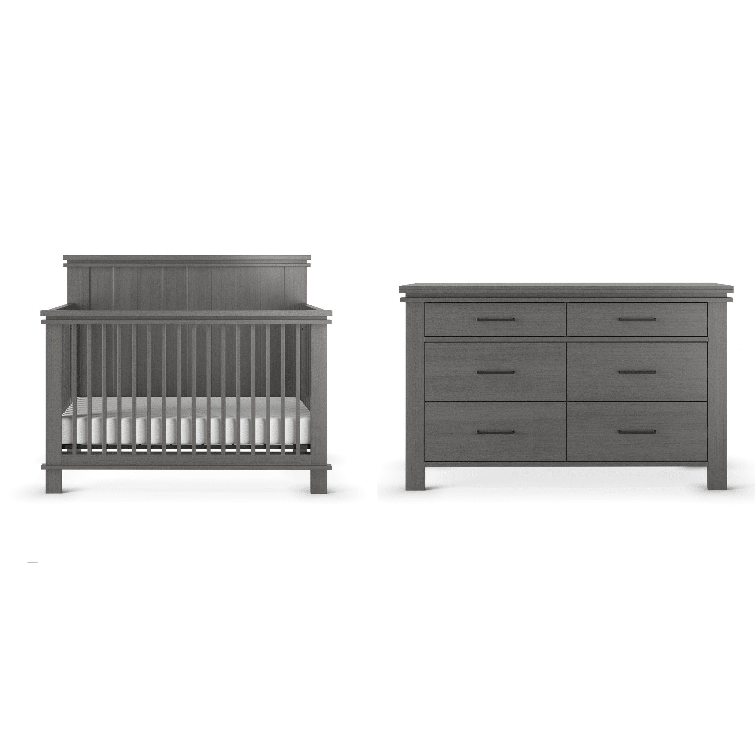 Denman 4-in-1 Convertible Crib, Midnight Gray