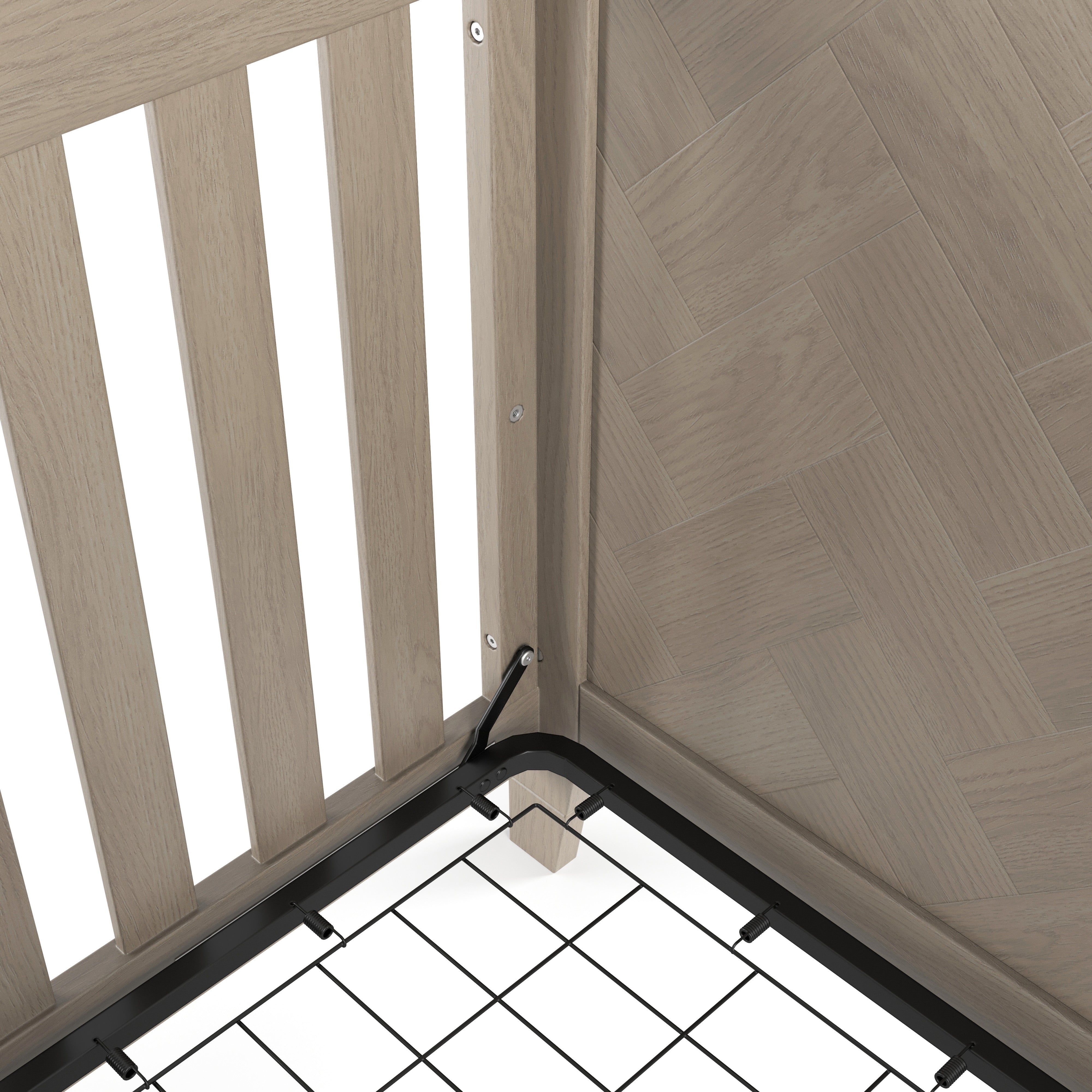 Kieran 4-in-1 Convertible Crib, Crescent Gray