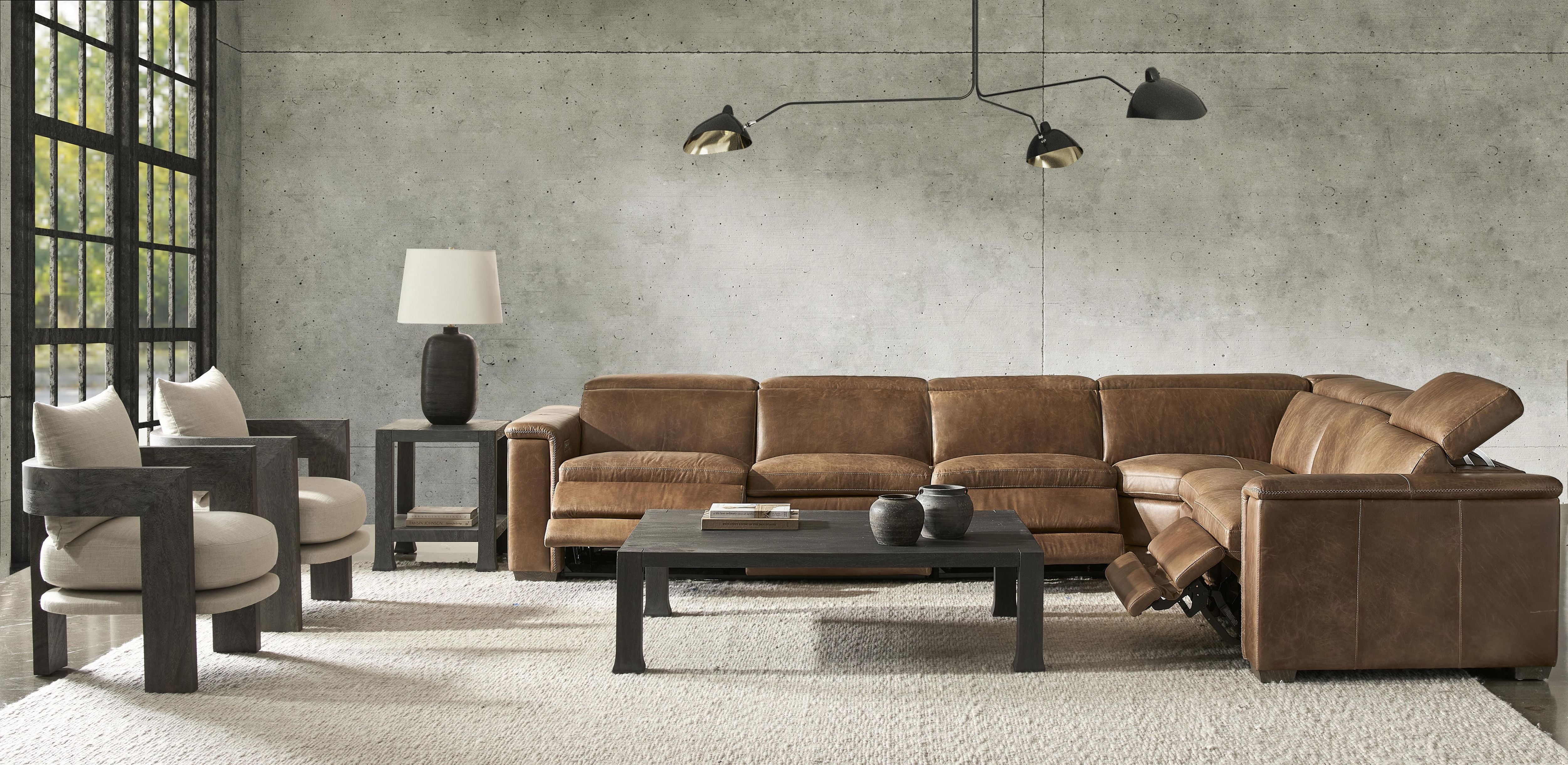 Bernhardt Furniture – Lioni Leather Power Motion Sectional