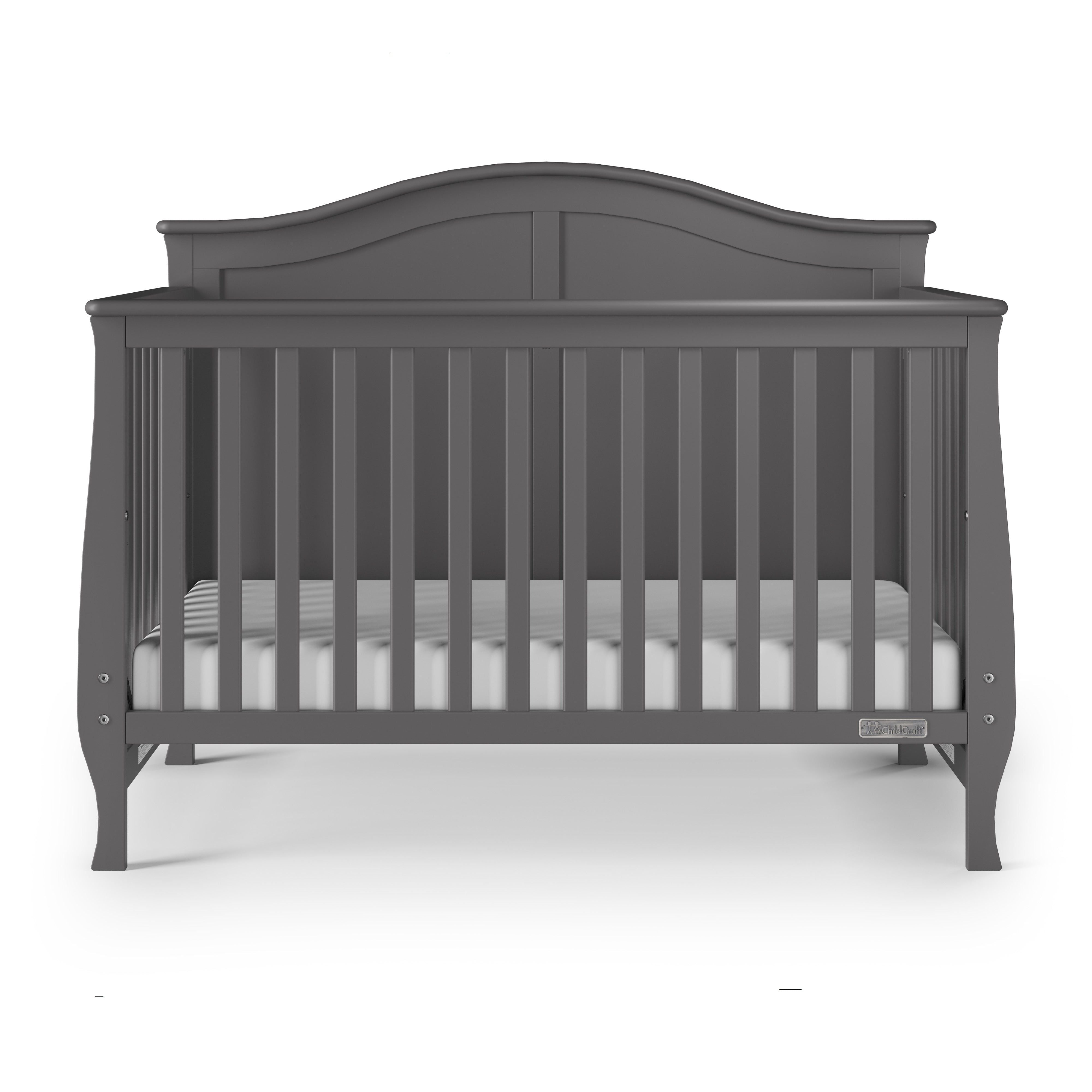 Camden 4-in-1 Convertible Crib, Cool Grey