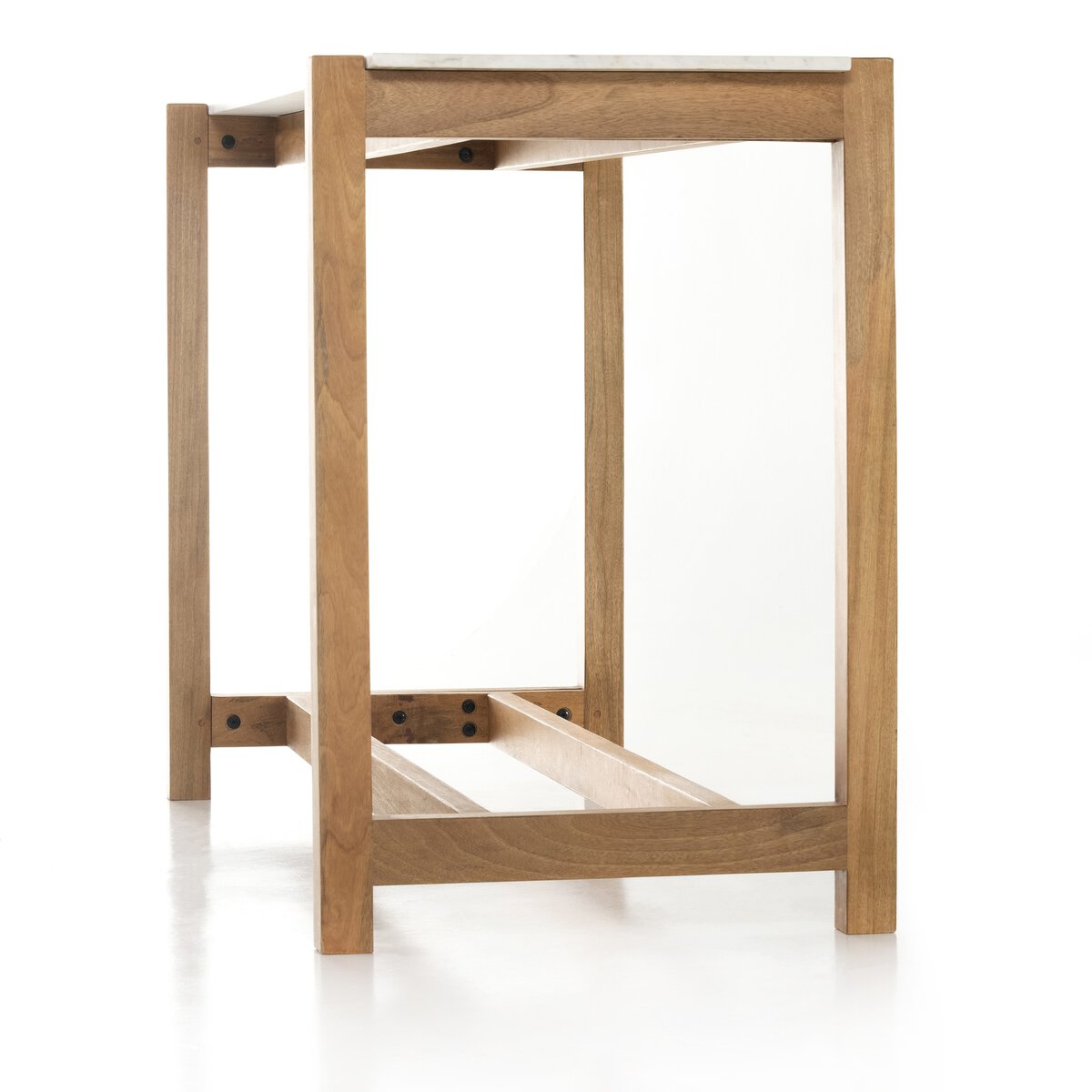 Scout Bar + Counter Table with Marble Top and Mango Frame