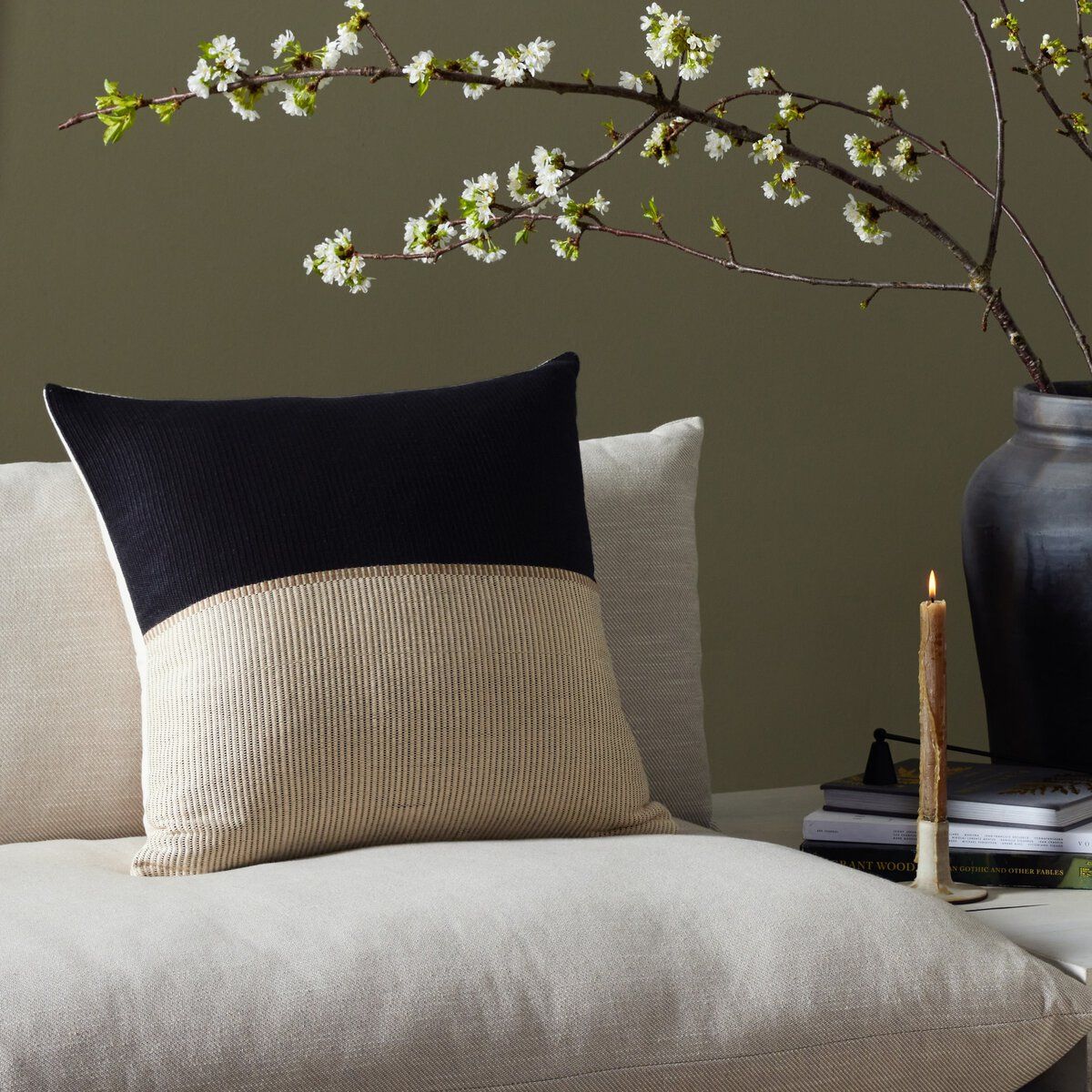 Handwoven Merido Pillow - Black