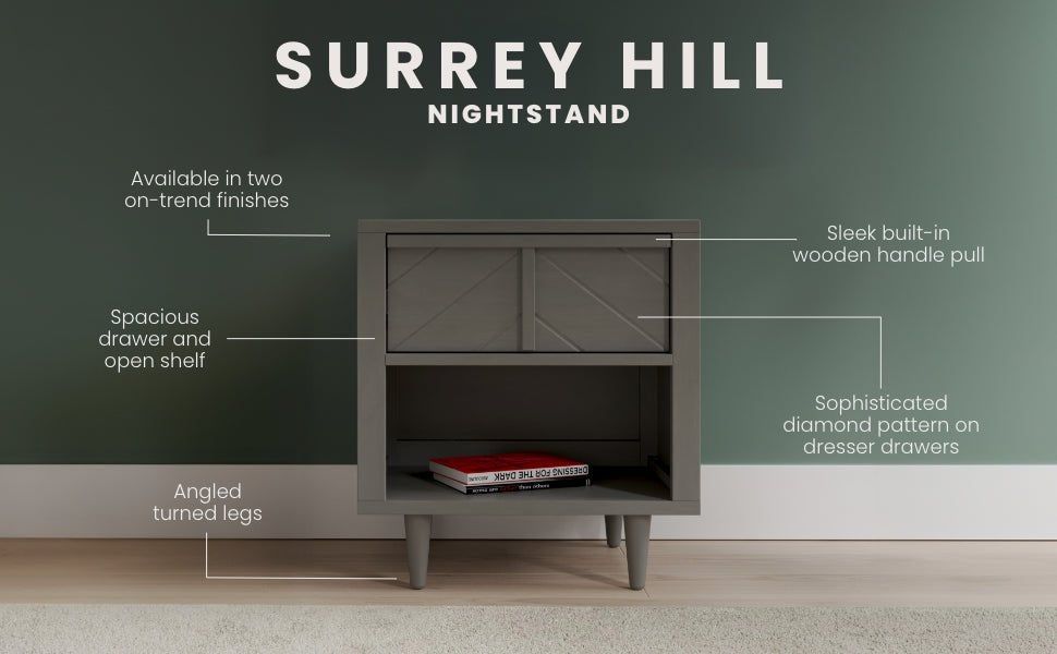Surrey Hill Nightstand Lunar Gray