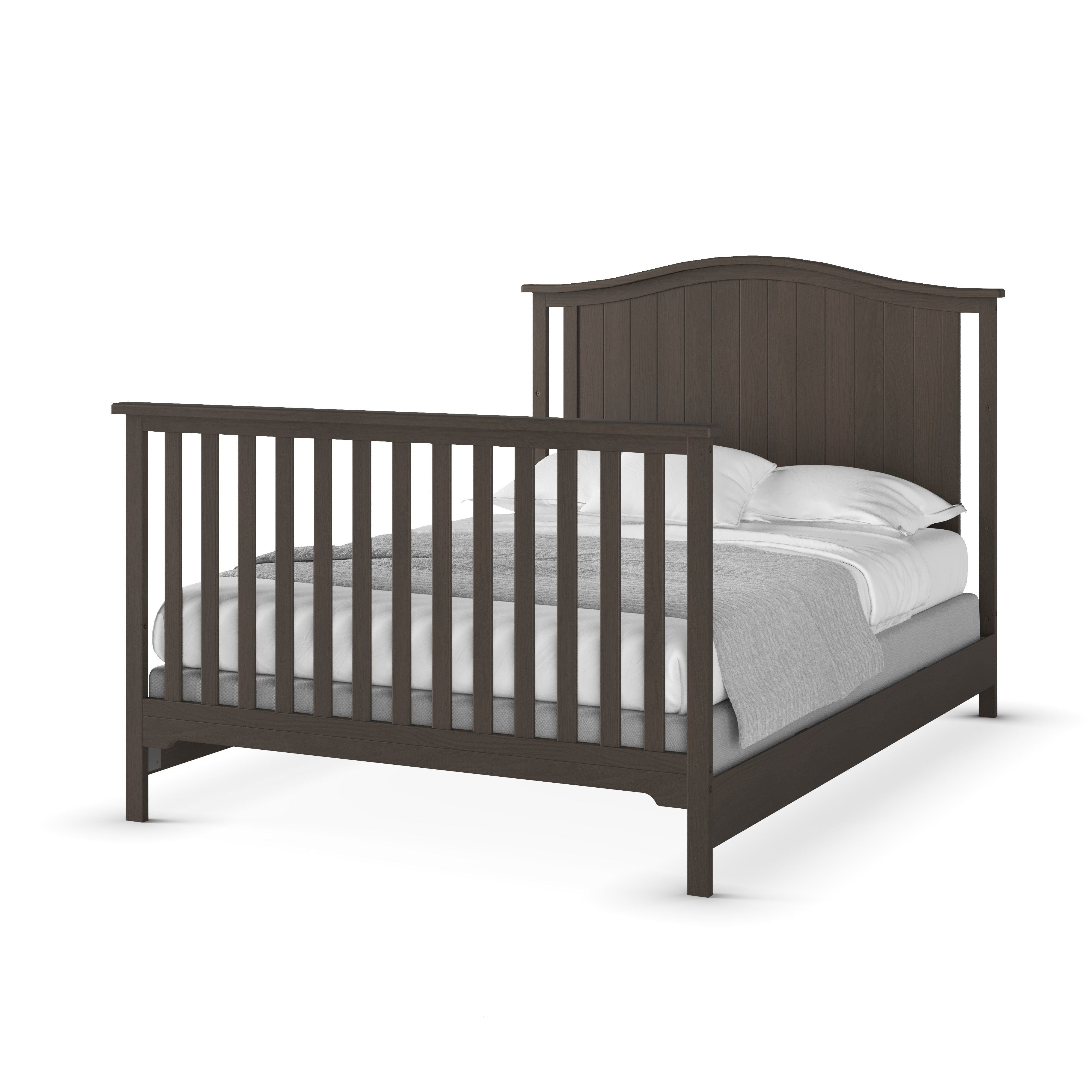 Hampton Arch Top 4-in-1 Convertible Crib, Dapper Grey