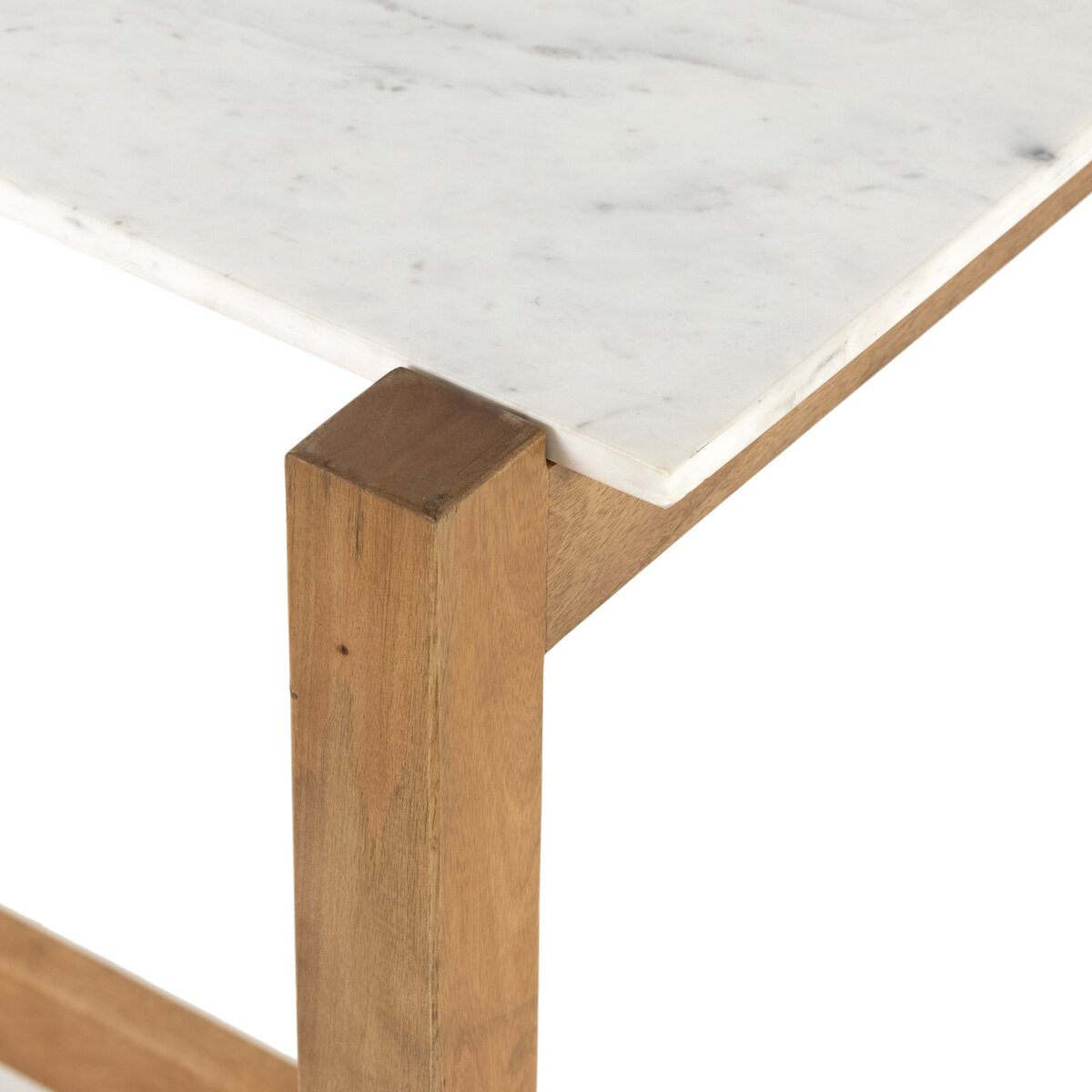 Scout Bar + Counter Table with Marble Top and Mango Frame