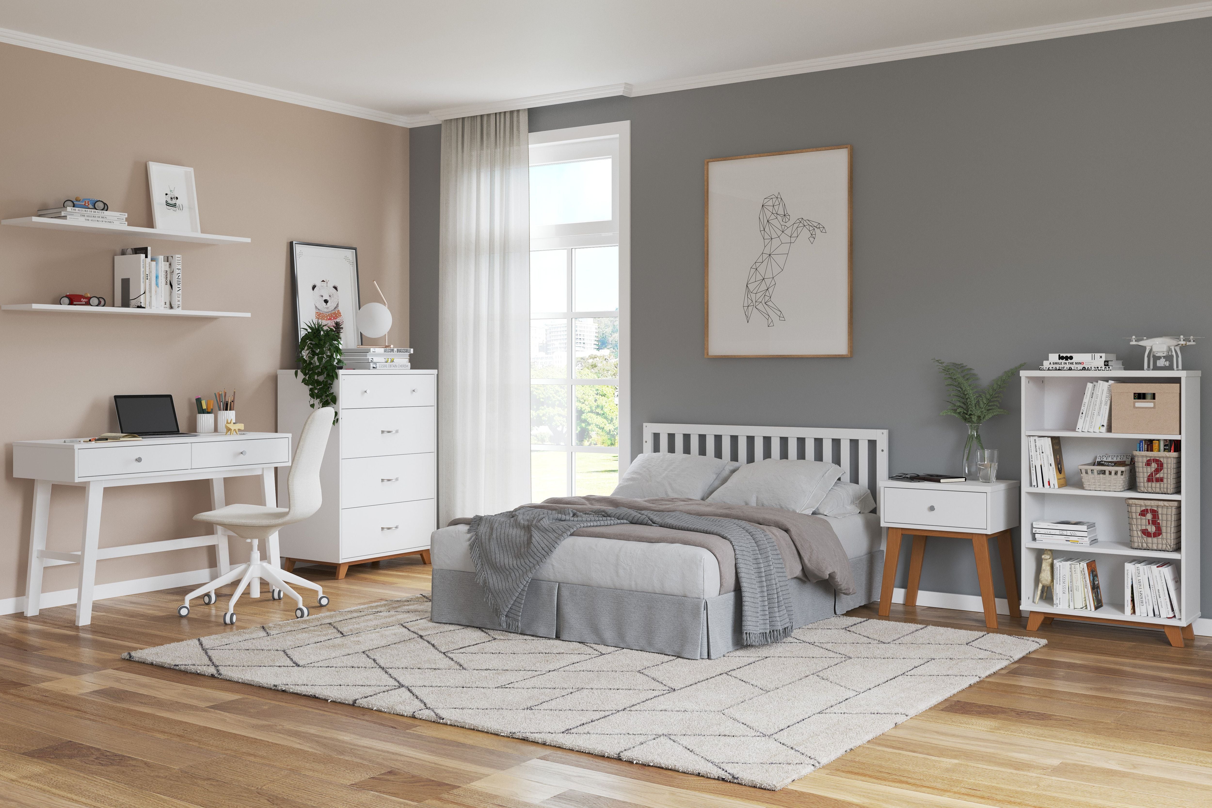 Soho Nightstand White Natural