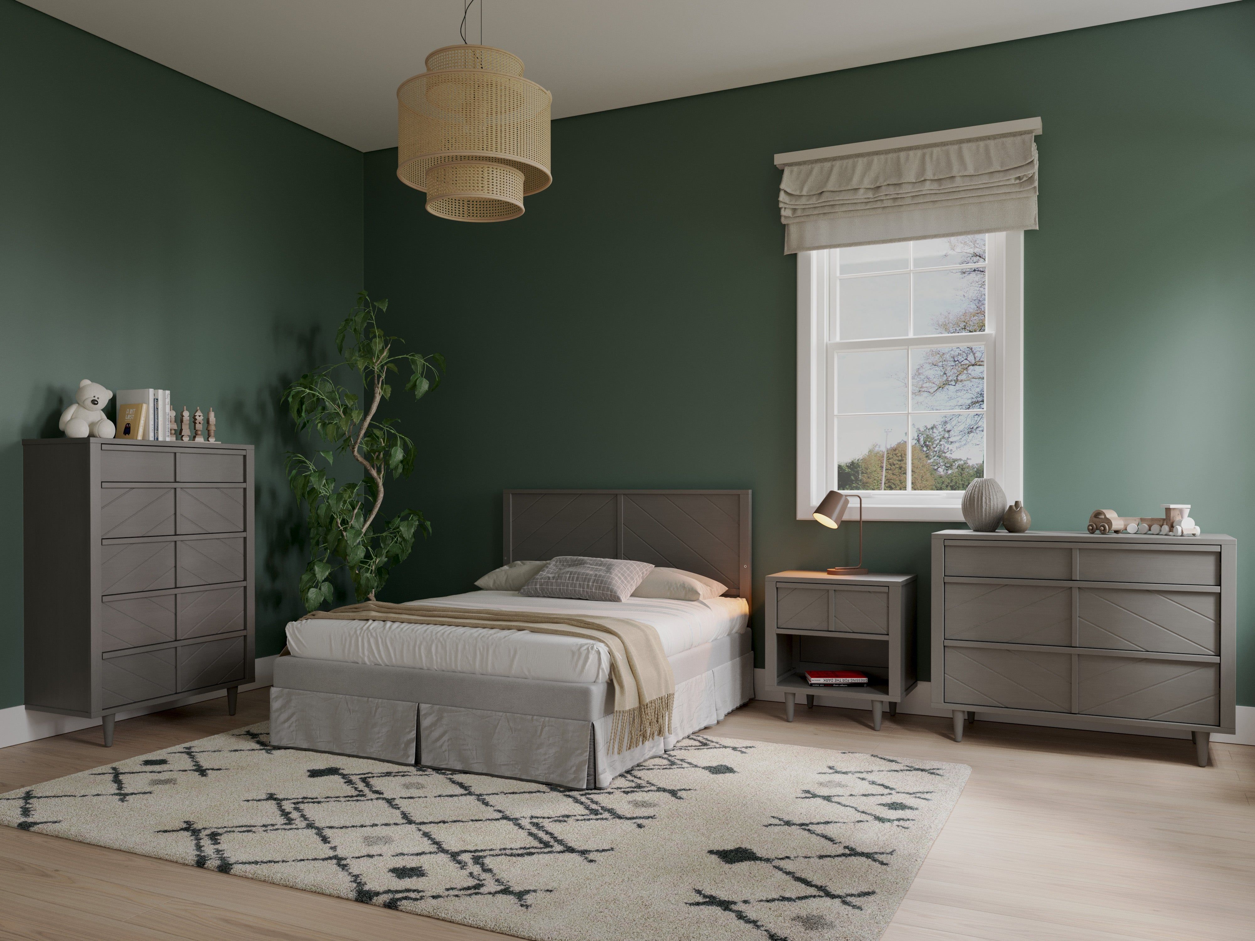 Surrey Hill 5 Drawer Chest, Lunar Gray