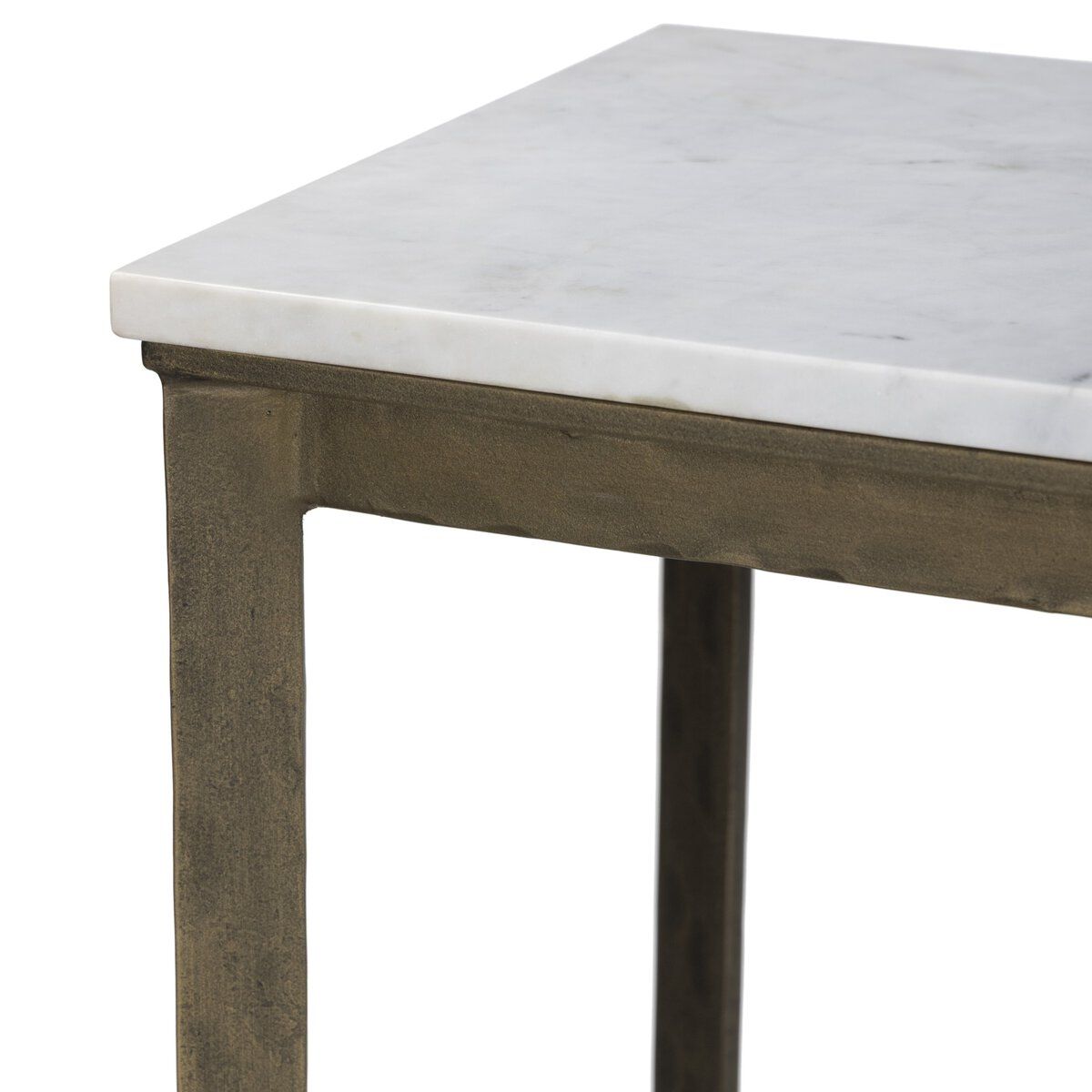 Hammered Iron Console Table