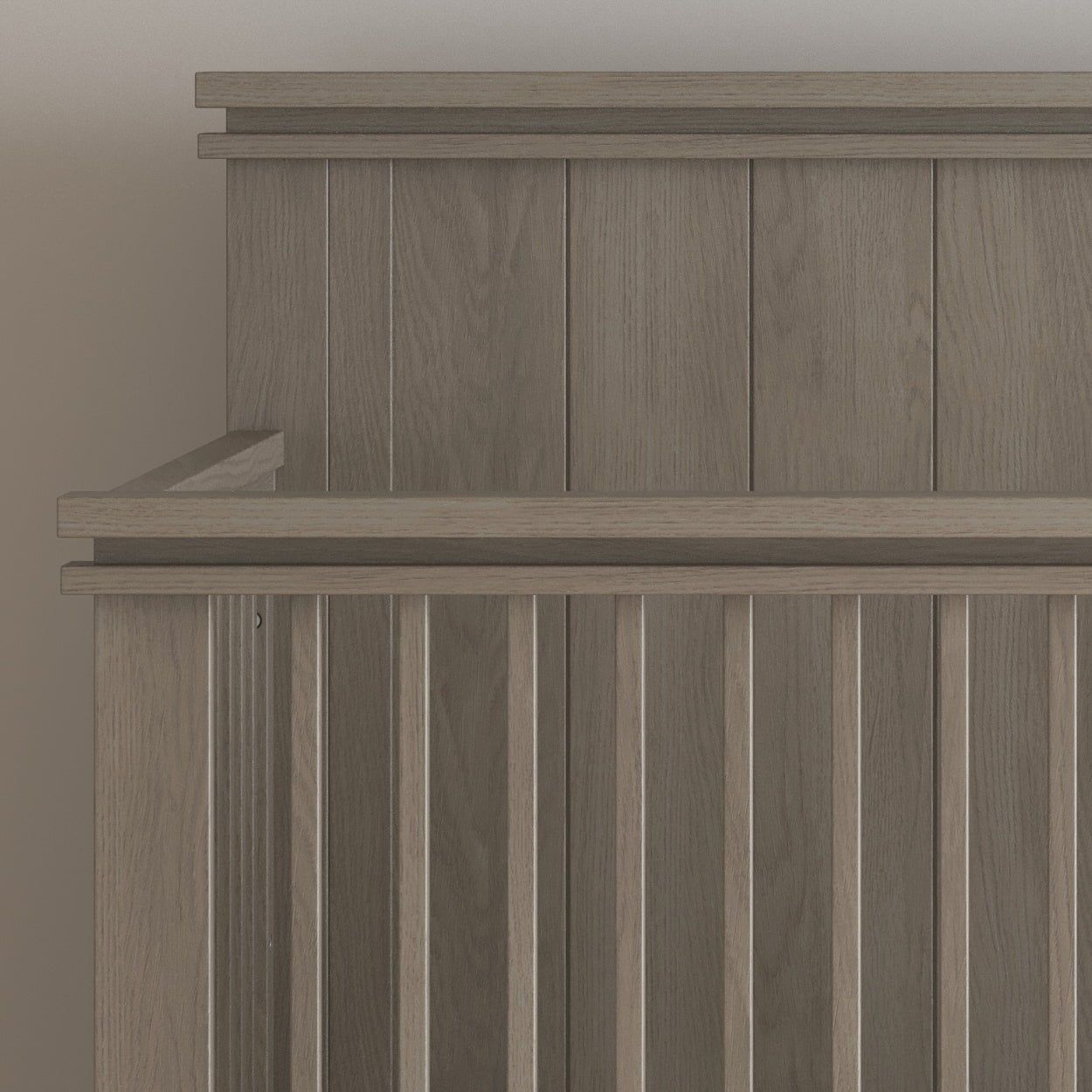 Denman 4-in-1 Convertible Crib, Crescent Gray