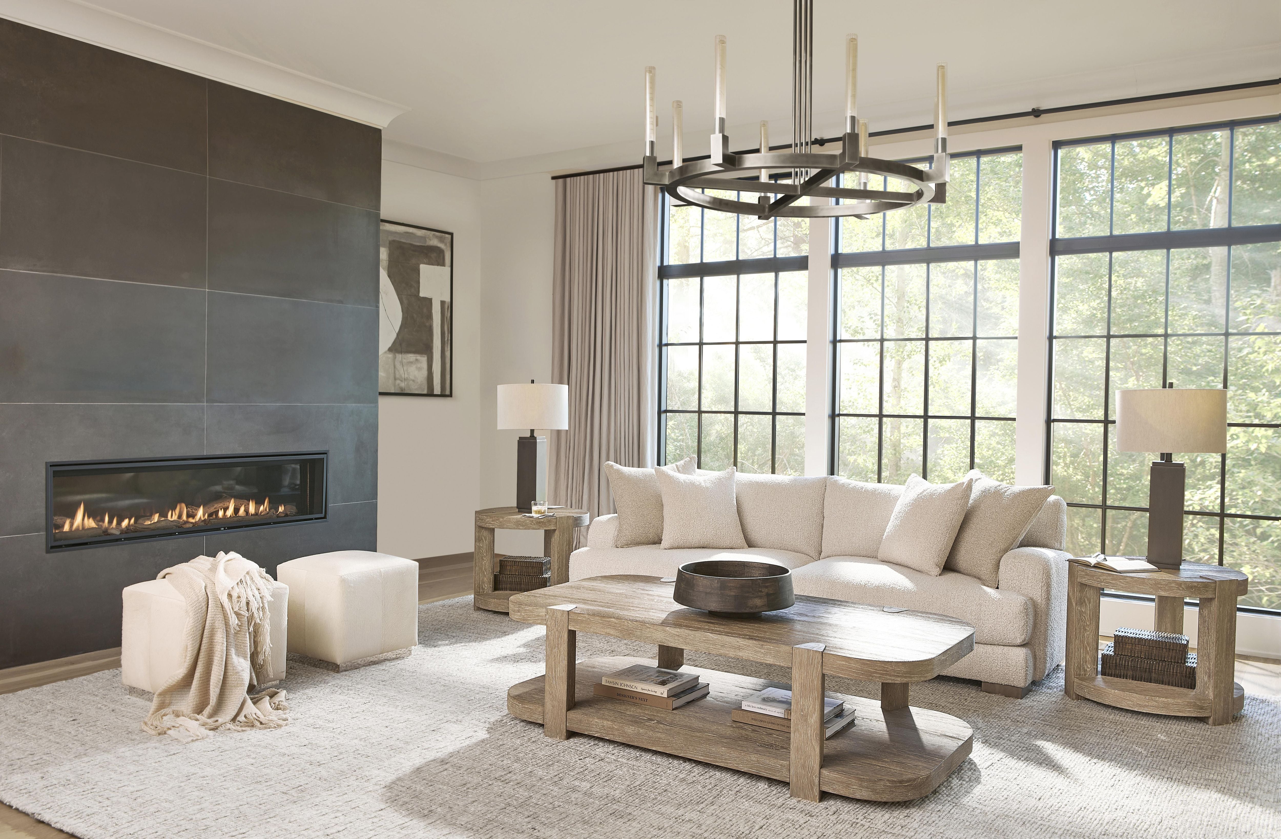 Bernhardt Berkeley Fabric Sofa with Feather-Down Cushions