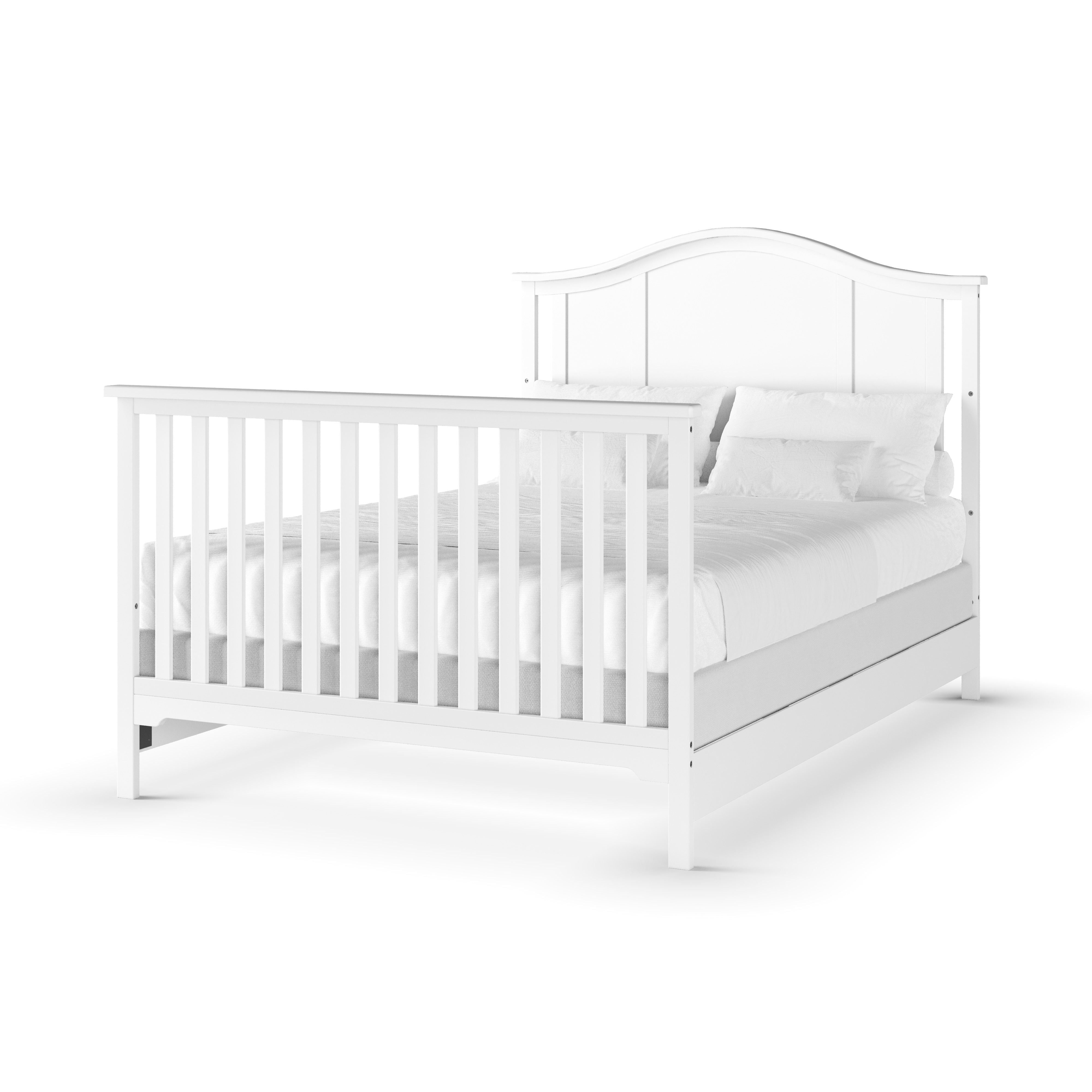 F06401 - Full-size Bed Rails, Matte White