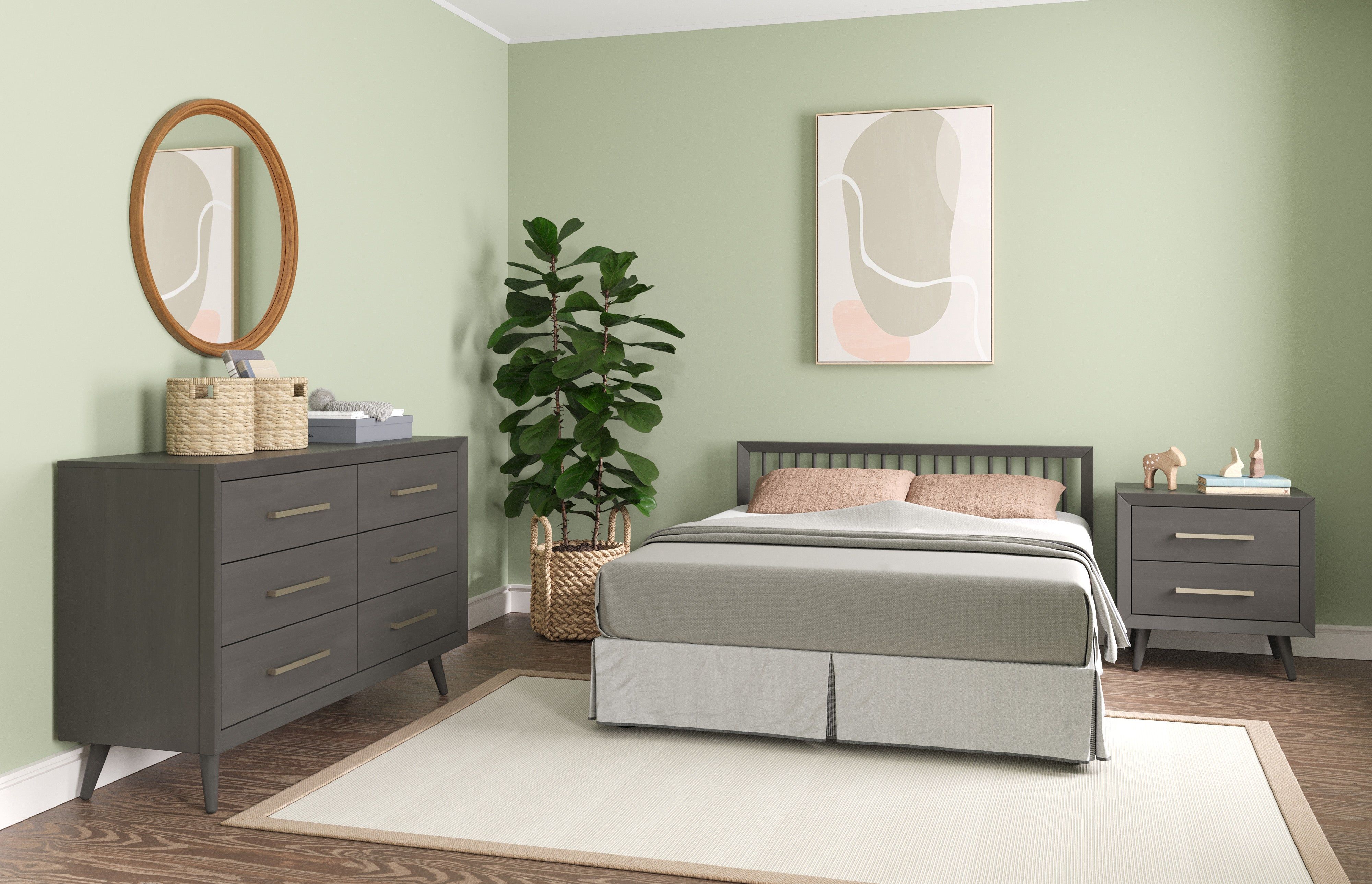 Cranbrook Nightstand, Lunar Gray