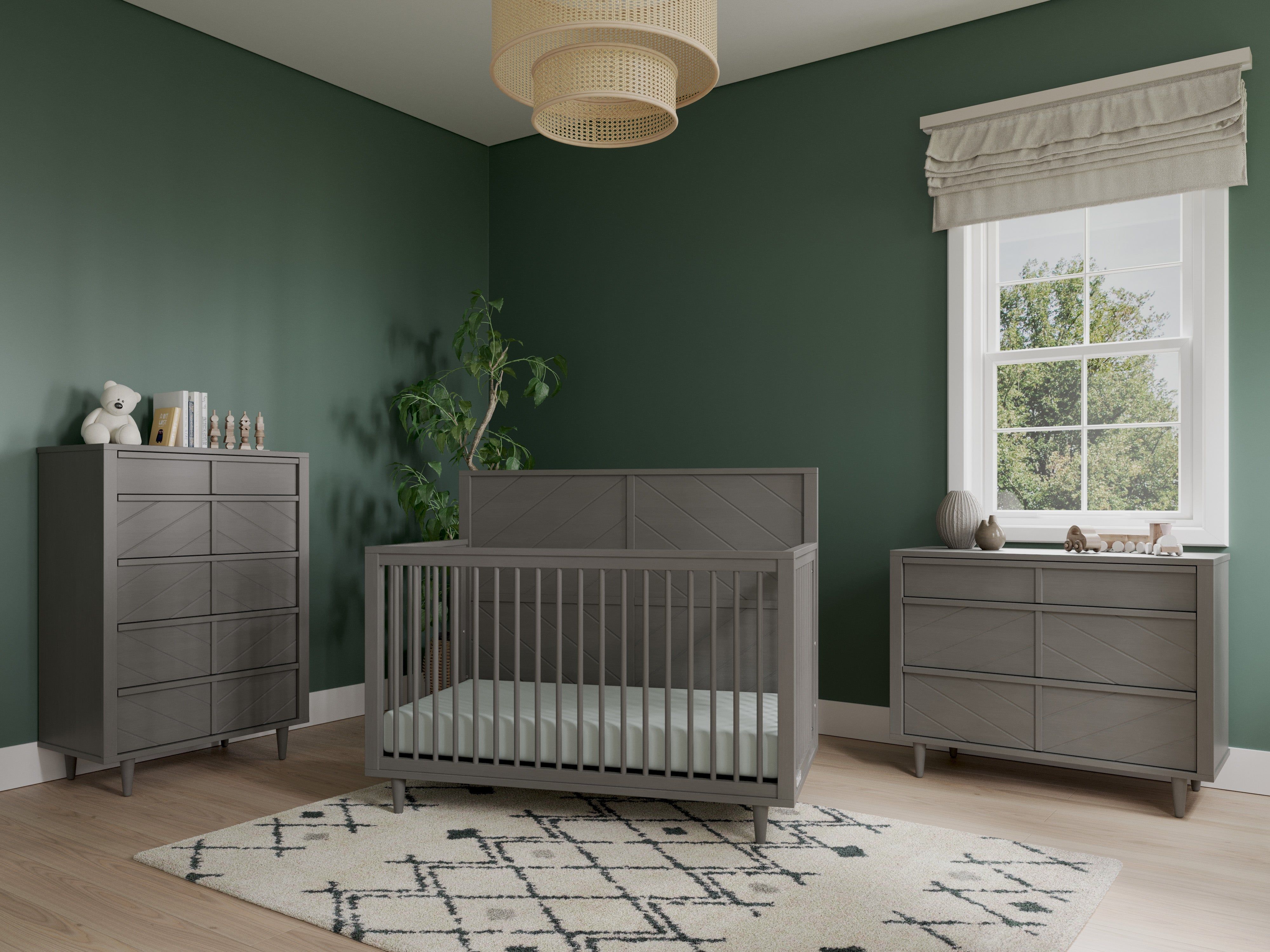 Surrey Hill 3 Drawer Dresser in Lunar Gray