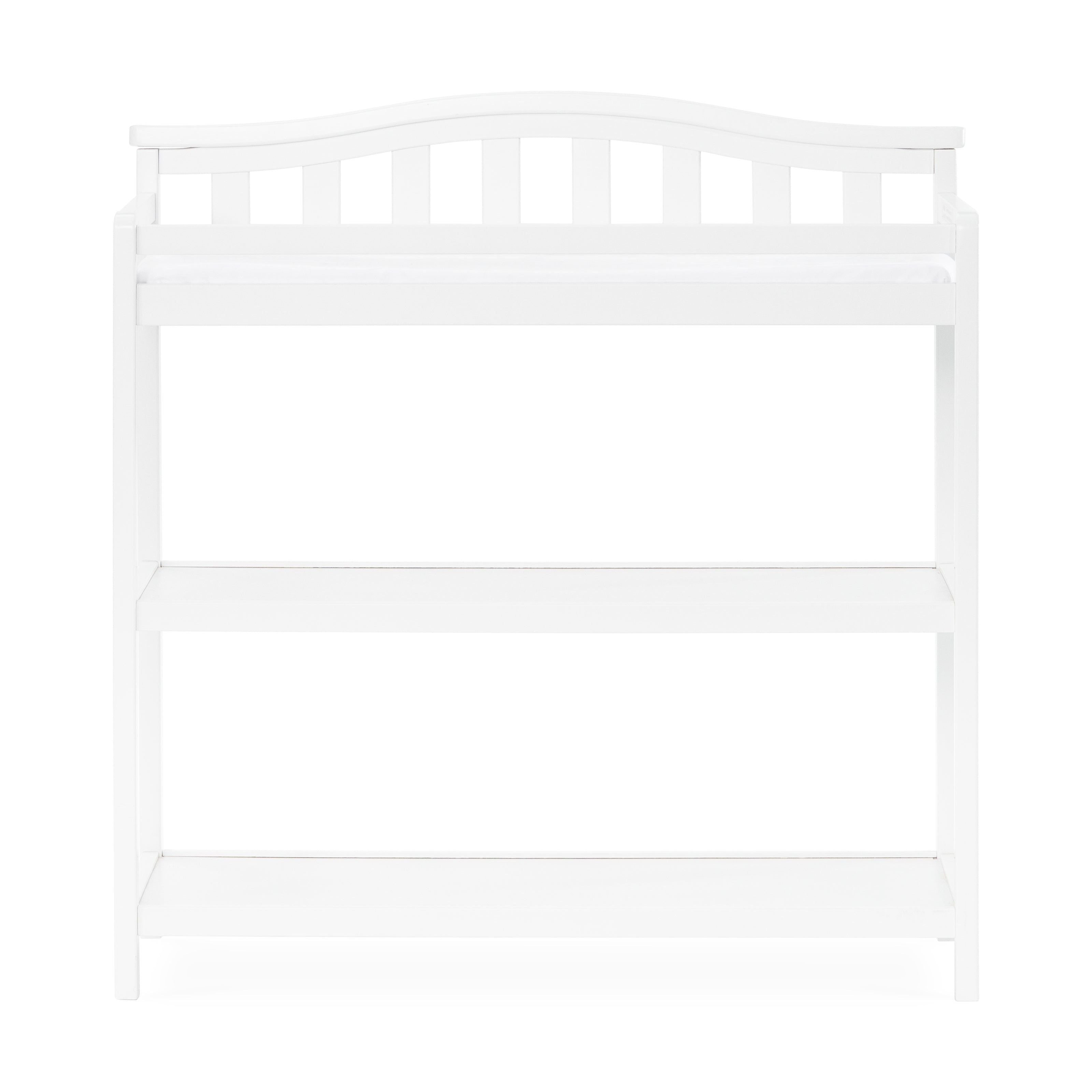 Arch Top Baby Changing Table, Matte White