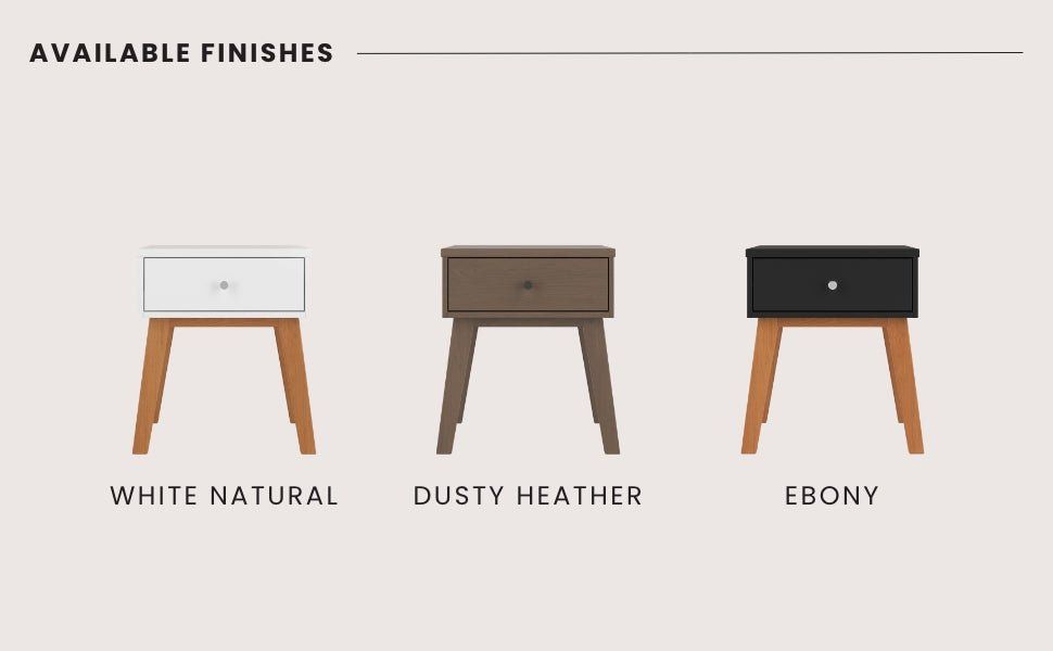 Soho Nightstand, Dusty Heather