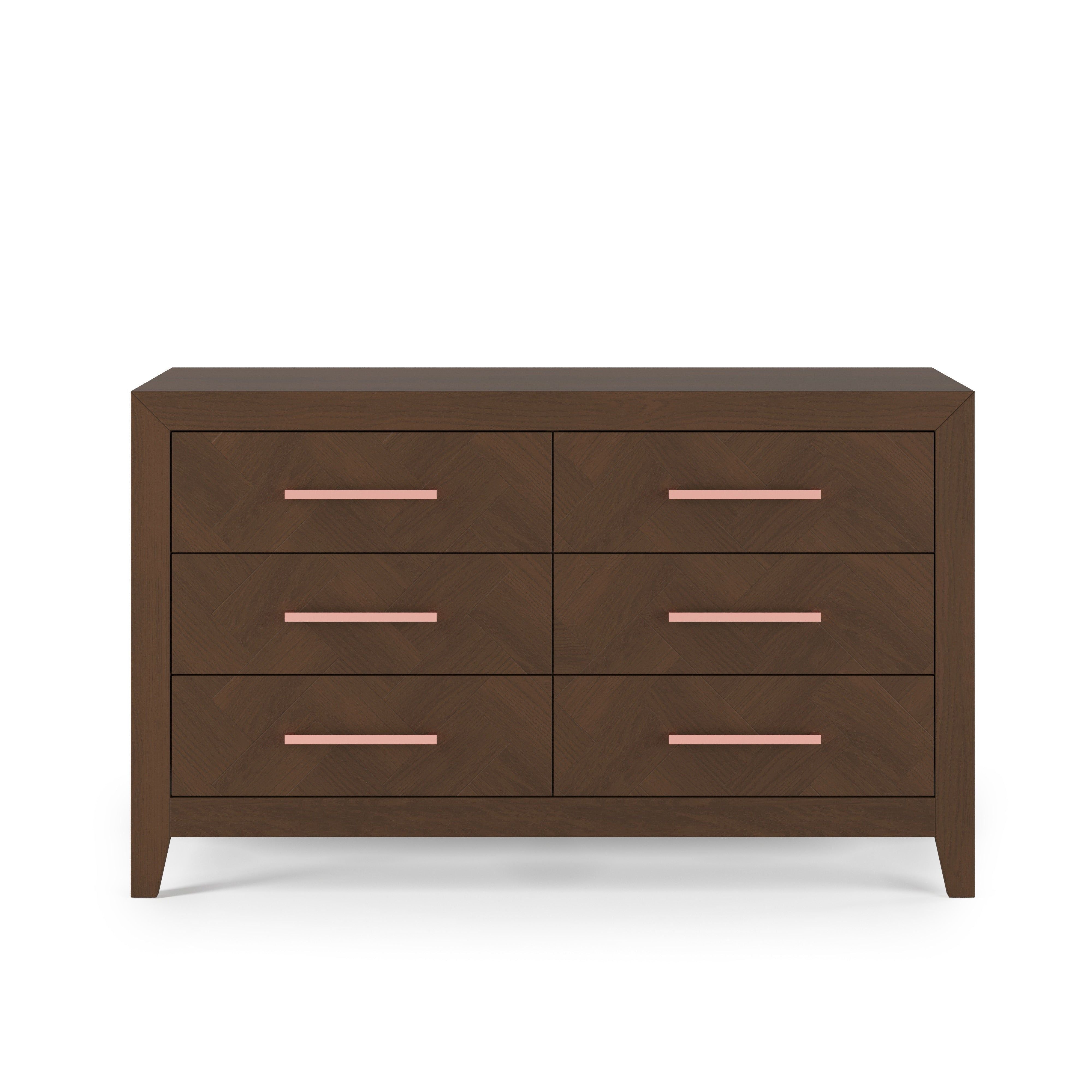 Kieran 6-Drawer Double Dresser, Toasted Chestnut